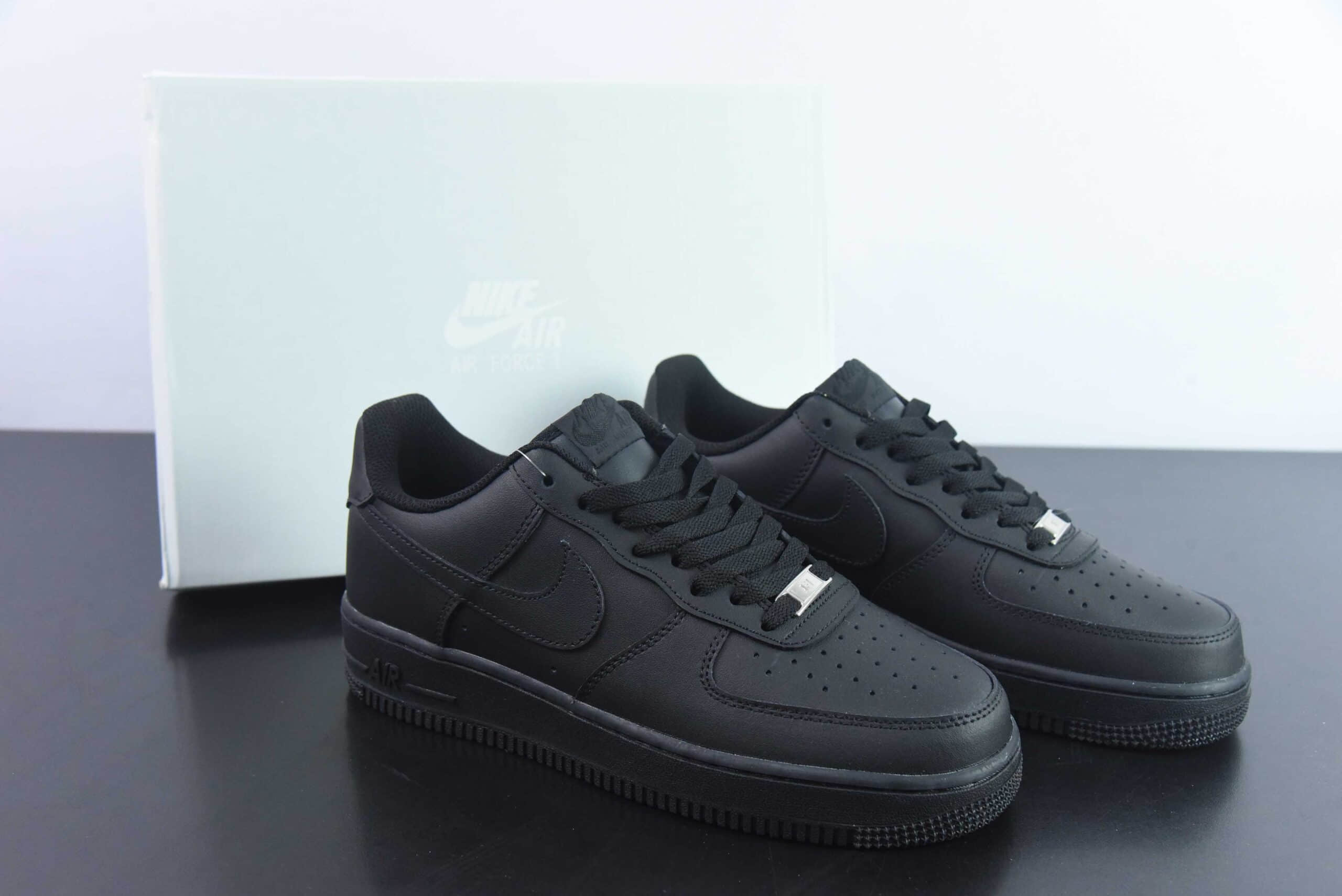 耐克Nike Air Force 1 Low黑武士纯黑经典空军一号低帮百搭休闲运动板鞋纯原版本 货号：DD8959-001