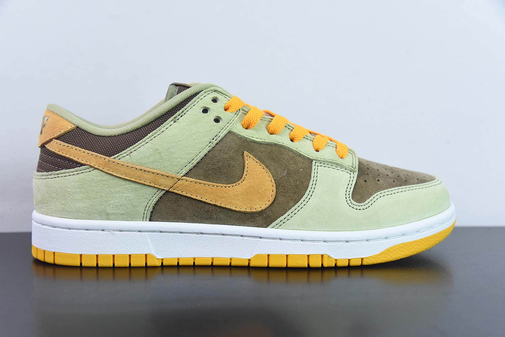 耐克Nike Dunk Low Retro PRM绿棕橙低帮休闲运动板鞋纯原版本 货号:DH5360-300