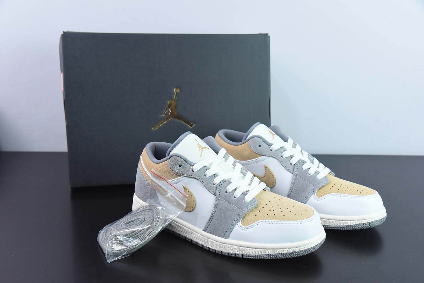 乔丹Air Jordan AJ1 Low灰黄低帮篮球鞋纯原版本 货号:DC0774-189