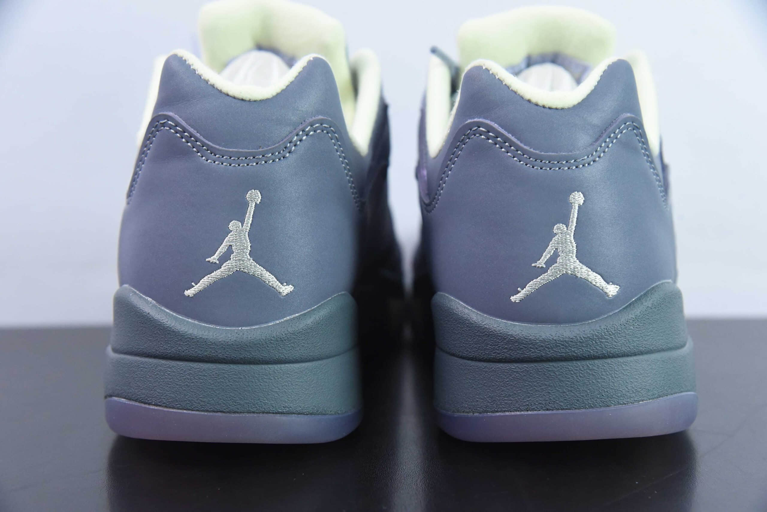 乔丹Air Jordan 5 Retro Low Indigo Haze AJ5灰紫色低帮复古文化篮球鞋纯原版本 货号:FJ4563-500