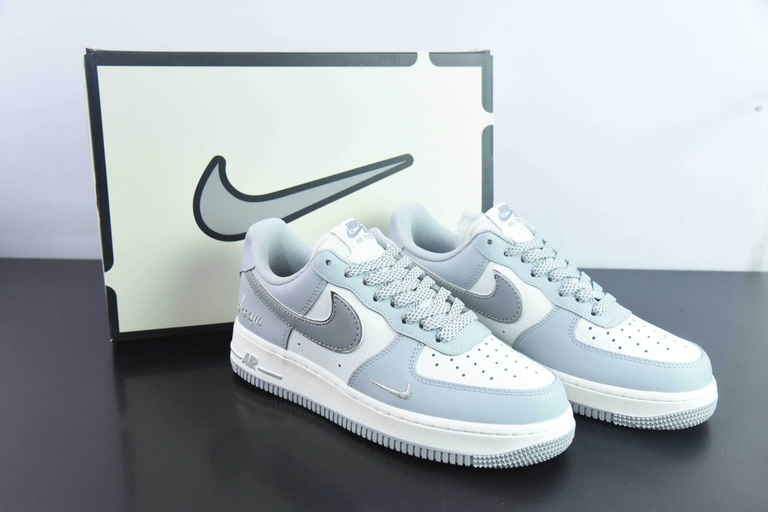 耐克Nike Air Force 1 Low '07 “ dream”米暗灰小勾低帮空军一号休闲板鞋纯原版本 货号：KP3069-022