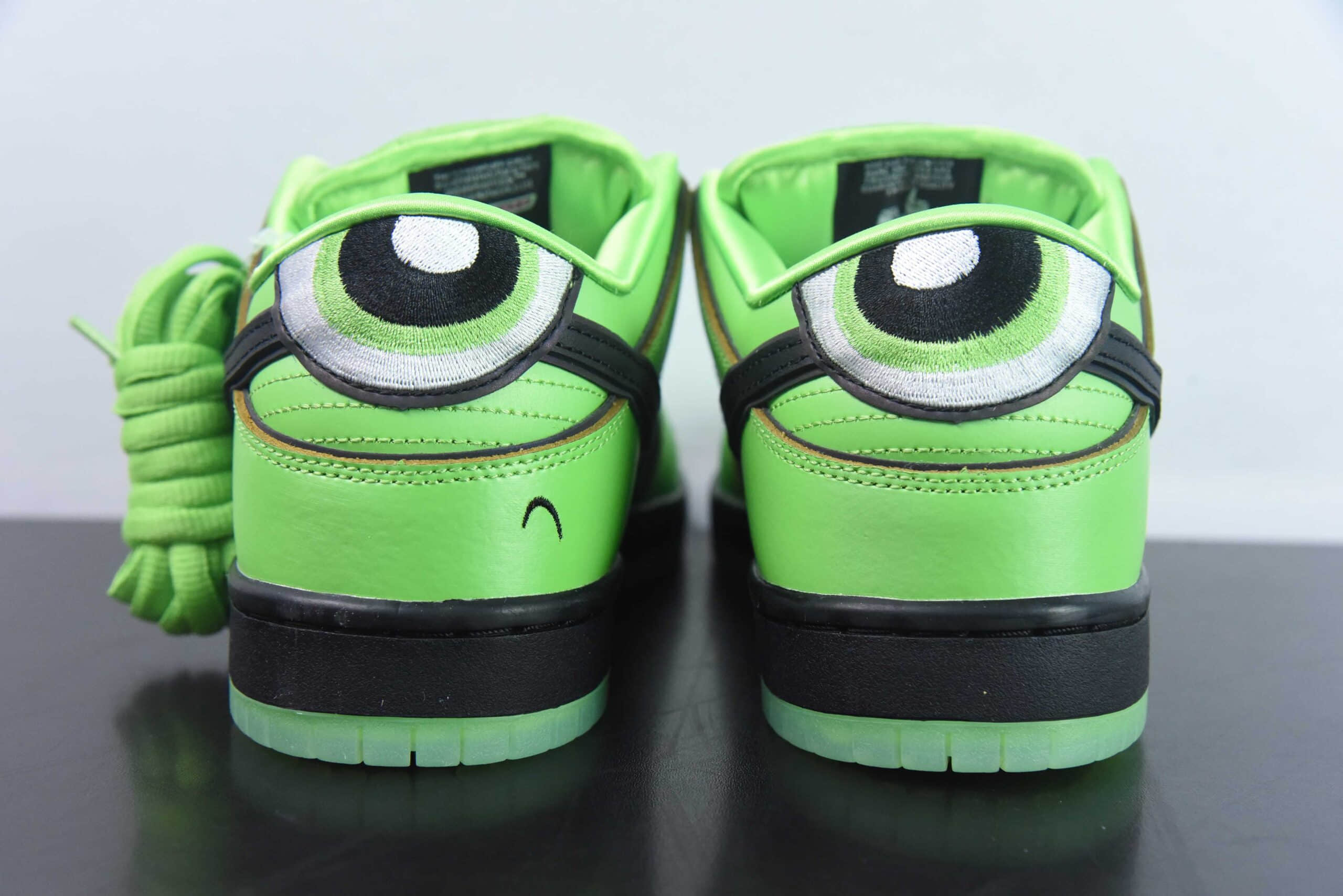 耐克Nike The Powerpuff Girls x NK SB Dunk Low飞天小女警联名绿色毛毛SB低帮休闲滑板鞋纯原版本 货号:FZ8319-300