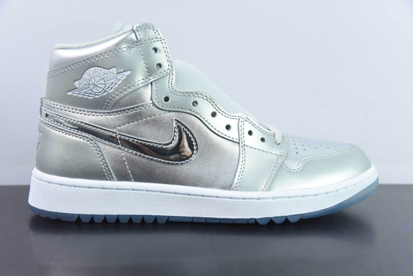 乔丹Air Jordan AJ1 Retro Golf液态银高尔夫系列高帮篮球鞋纯原版本 货号：FD6815-001