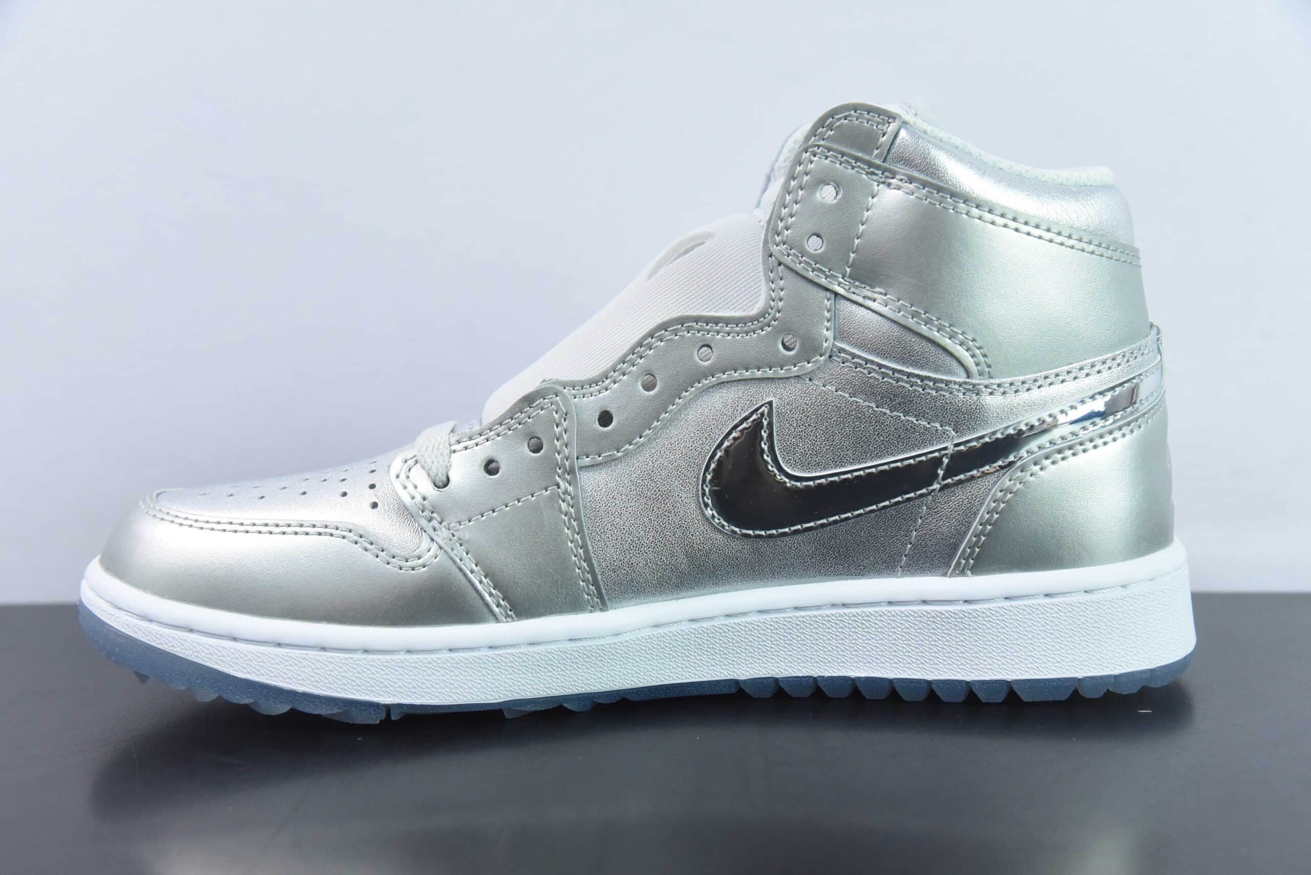 乔丹Air Jordan AJ1 Retro Golf液态银高尔夫系列高帮篮球鞋纯原版本 货号：FD6815-001