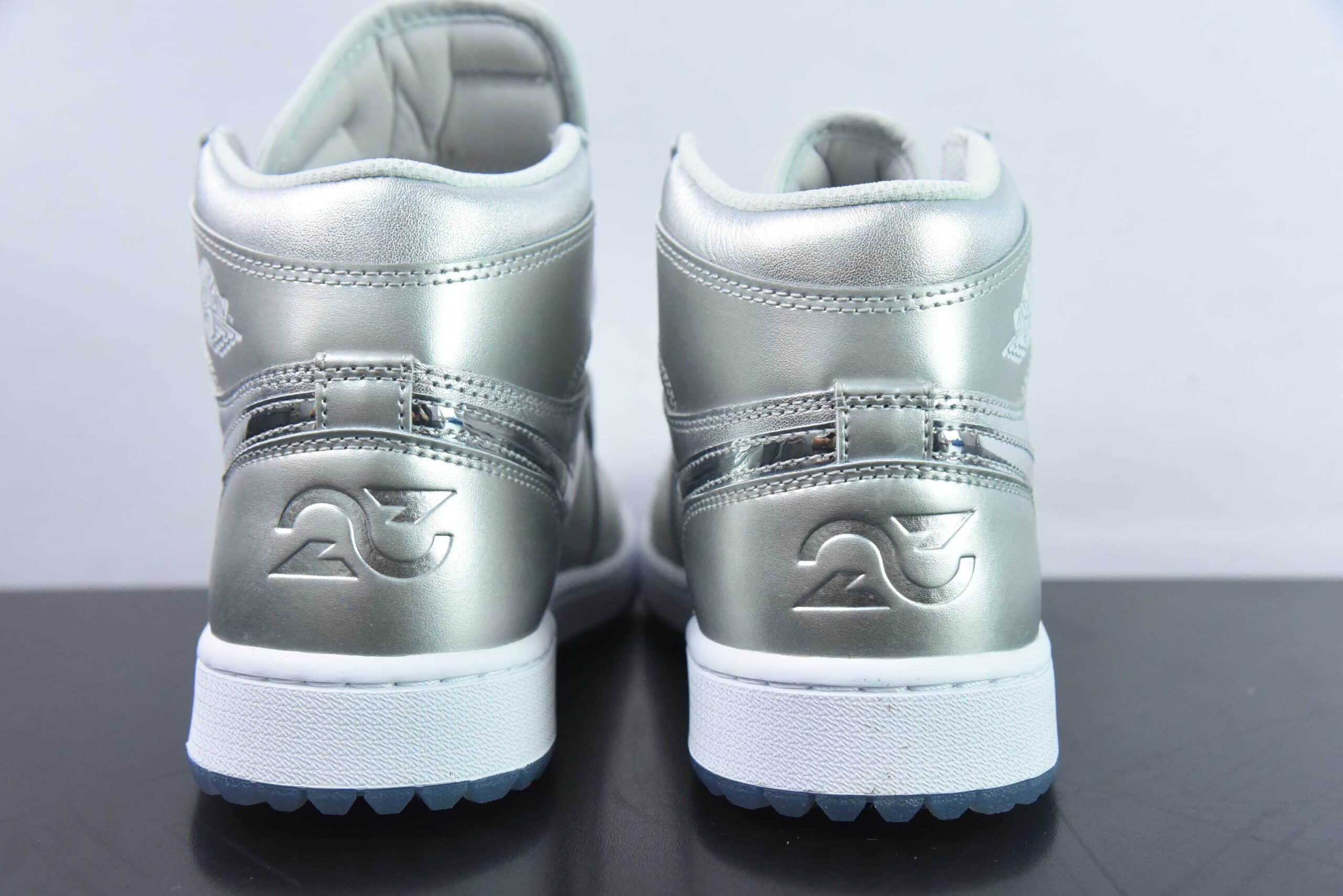 乔丹Air Jordan AJ1 Retro Golf液态银高尔夫系列高帮篮球鞋纯原版本 货号：FD6815-001