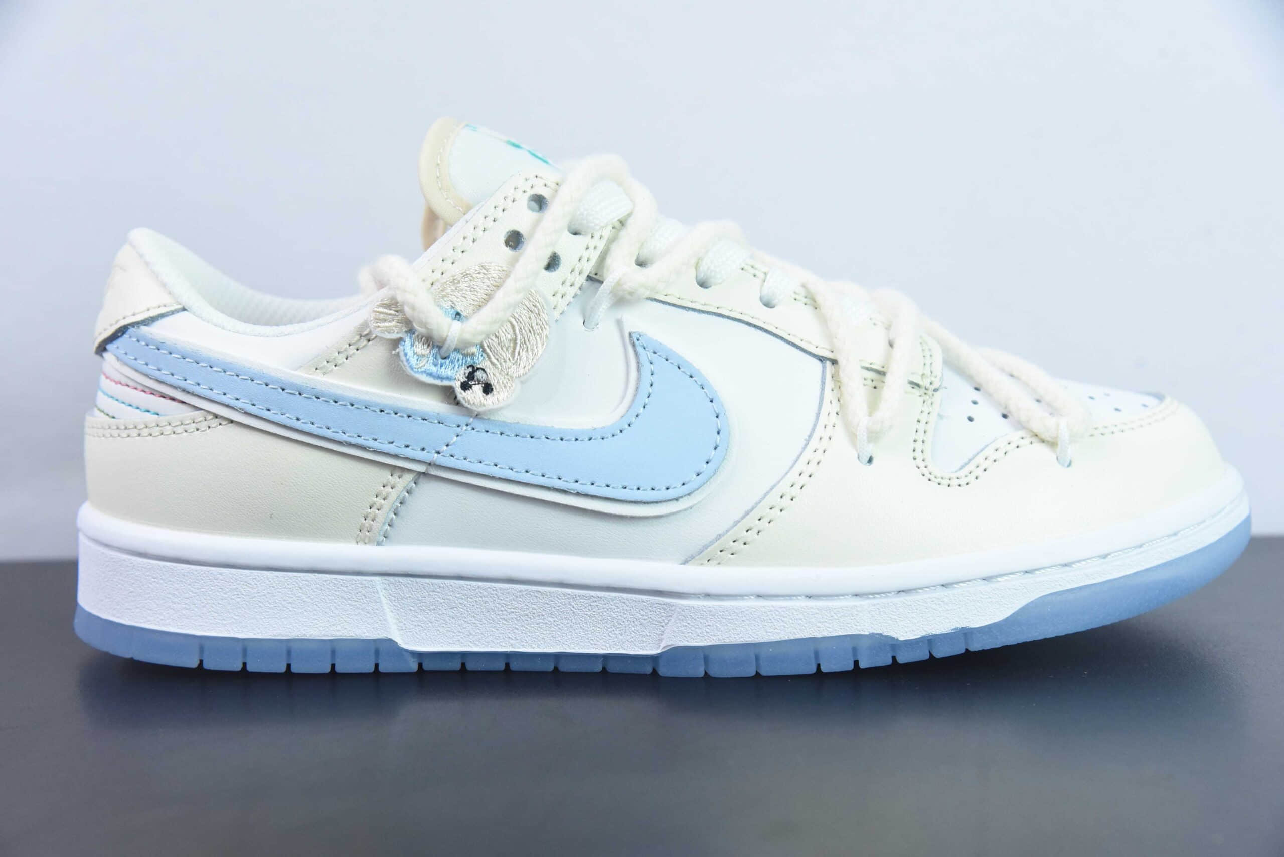 耐克Nike Dunk Low ”Multi Color“ 白蓝定制版解构绑带休闲板鞋纯原版本 货号：FZ7743-194