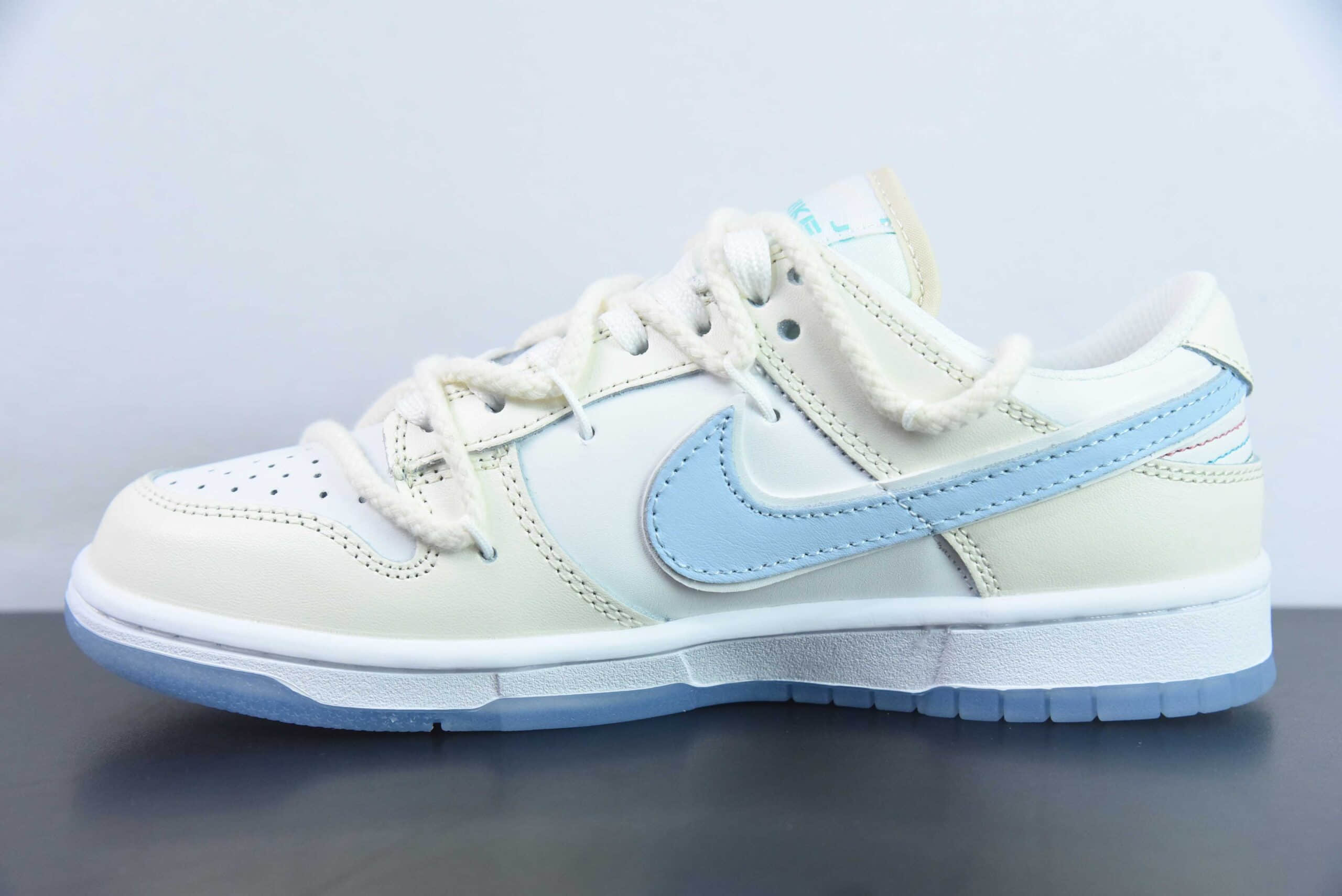 耐克Nike Dunk Low ”Multi Color“ 白蓝定制版解构绑带休闲板鞋纯原版本 货号：FZ7743-194