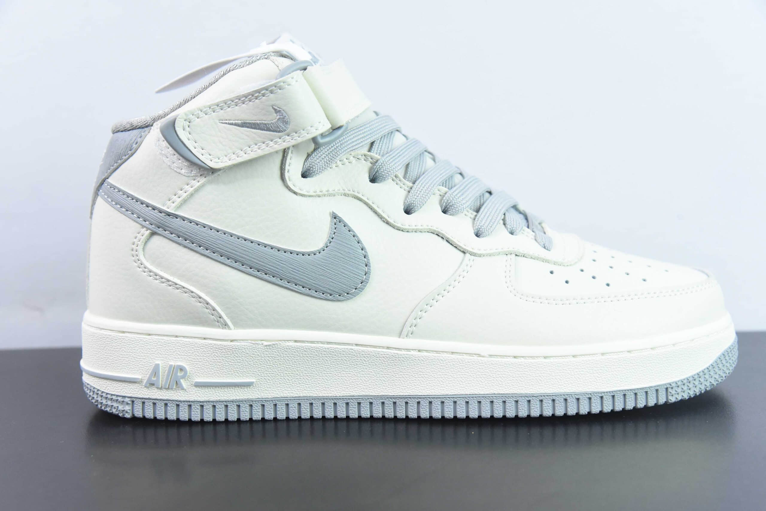 耐克Nike Air Force 1 Mid 马克笔白灰空军一号中帮休闲板鞋纯原版本 货号:PA0920-608