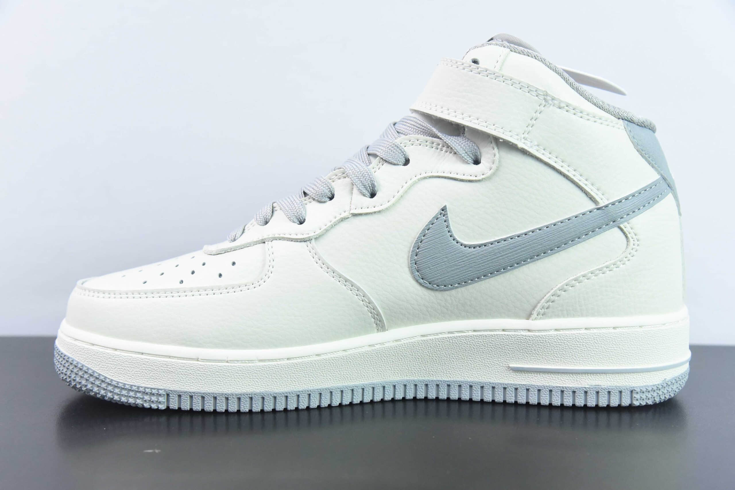 耐克Nike Air Force 1 Mid 马克笔白灰空军一号中帮休闲板鞋纯原版本 货号:PA0920-608