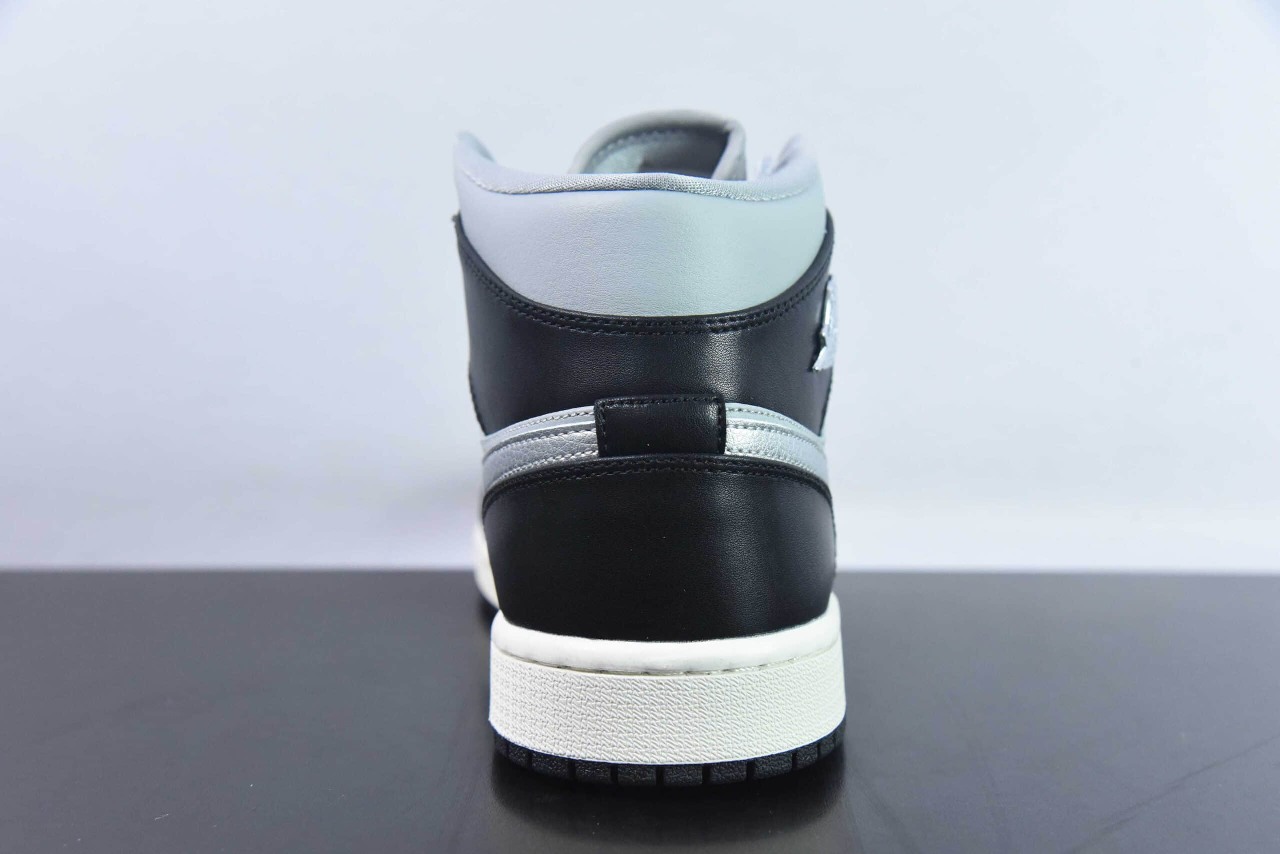 乔丹Air Jordan 1 Mid SE Black Chrome AJ1烟熏熊猫中帮篮球鞋纯原版本 货号：FB9892-002