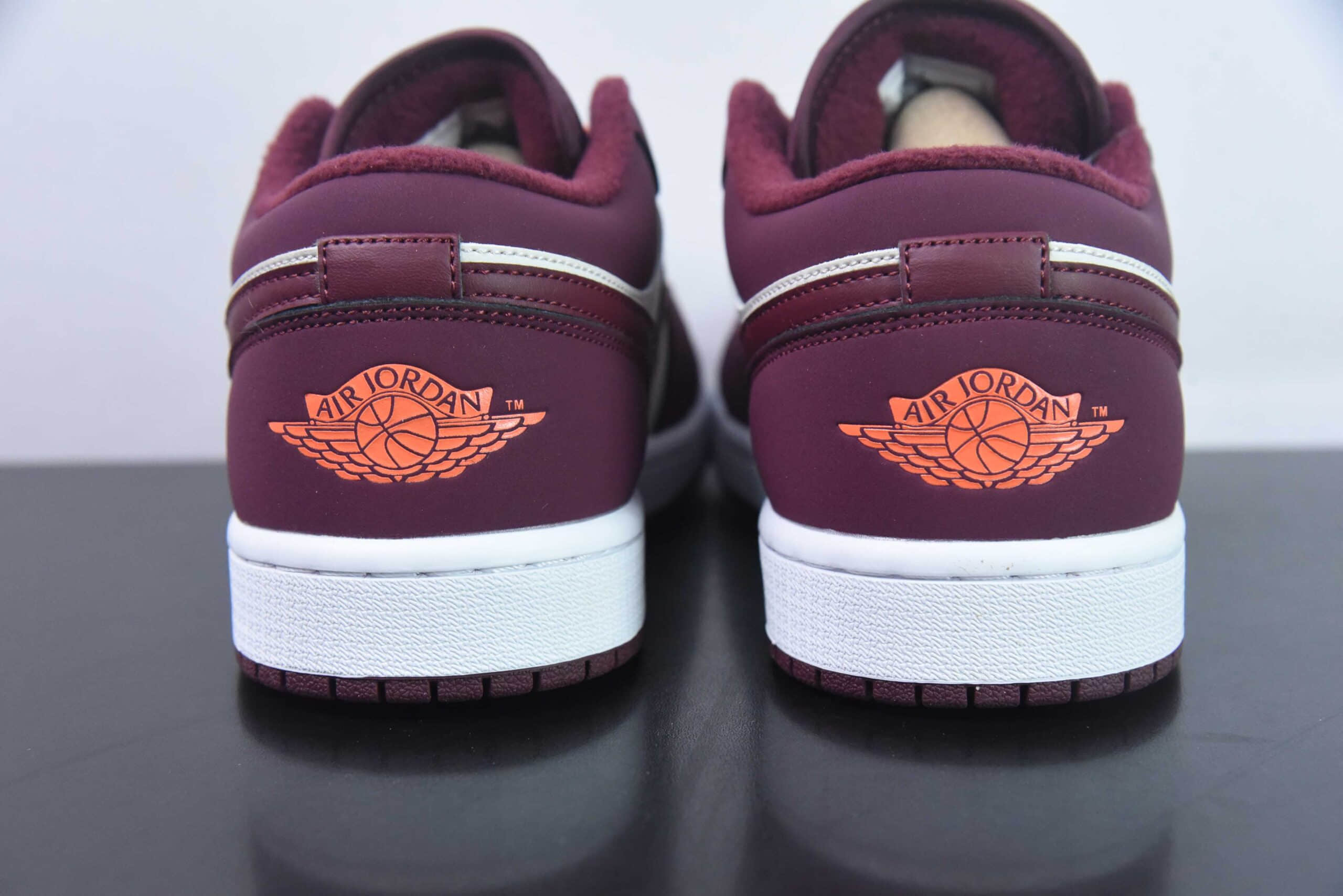 乔丹Air Jordan 1 Low AJ1复古酒红白低帮复古文化篮球鞋纯原版本 货号：553560-068