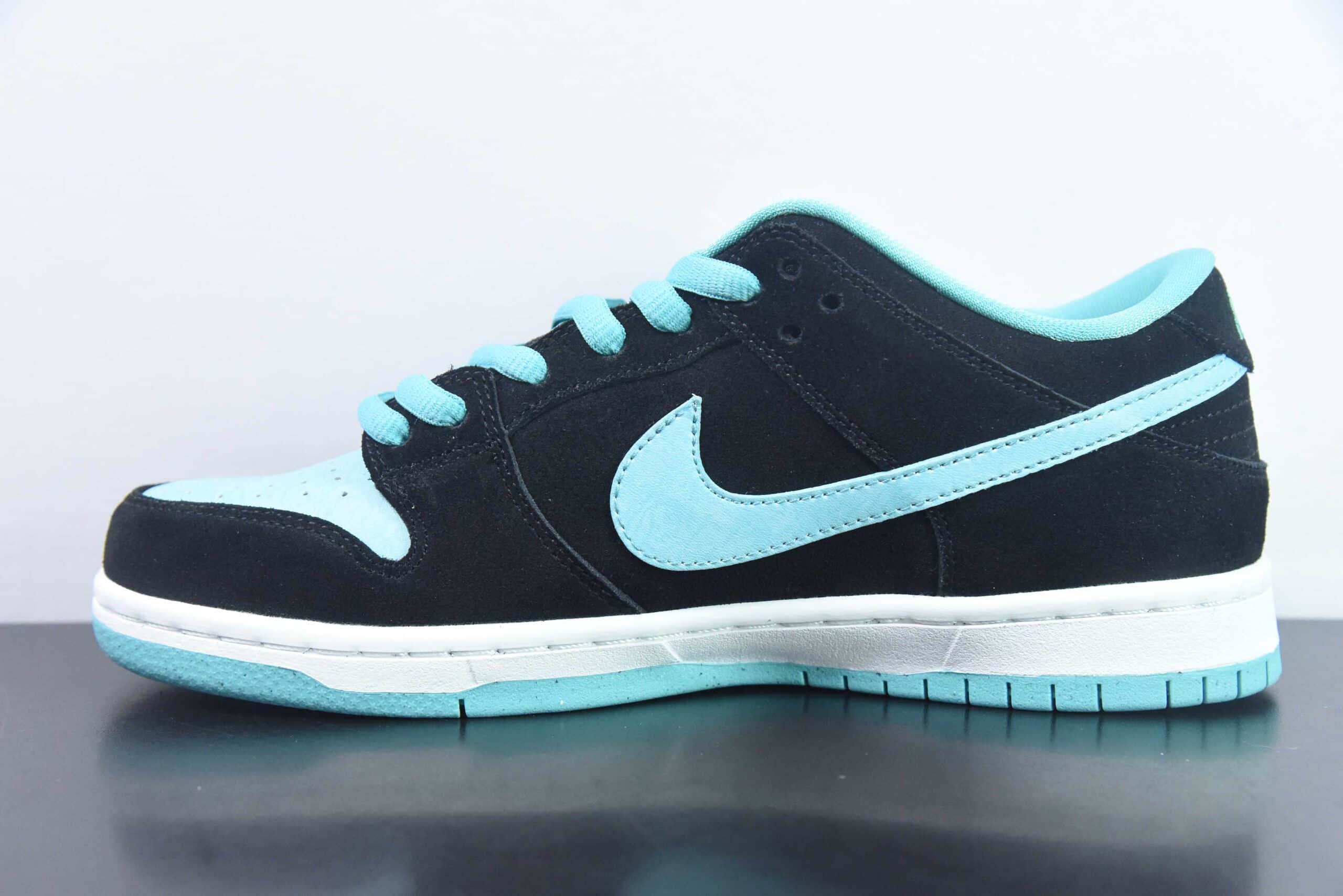 耐克Nike SB Dunk Low ProClear Jade黑浅蓝小钻石SB扣篮系列高帮休闲运动滑板板鞋纯原版本 货号：304292-030