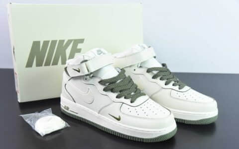 耐克Nike Air Force 1’07 Mid 绿珠光小勾空军一号中帮休闲板鞋纯原版本 货号：SG2356-805