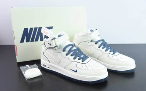 耐克Nike Air Force 1 MID ’07 “深蓝珠光”小勾空军一号中帮休闲板鞋纯原版本 货号：SG2356-801