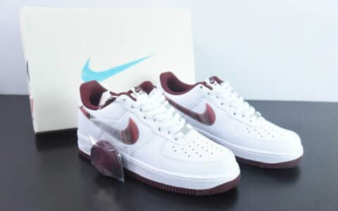 耐克NIke Air Force 1 ’07 Low “镜面酒红”空军一号低帮休闲板鞋纯原版本 货号：PF9055-778