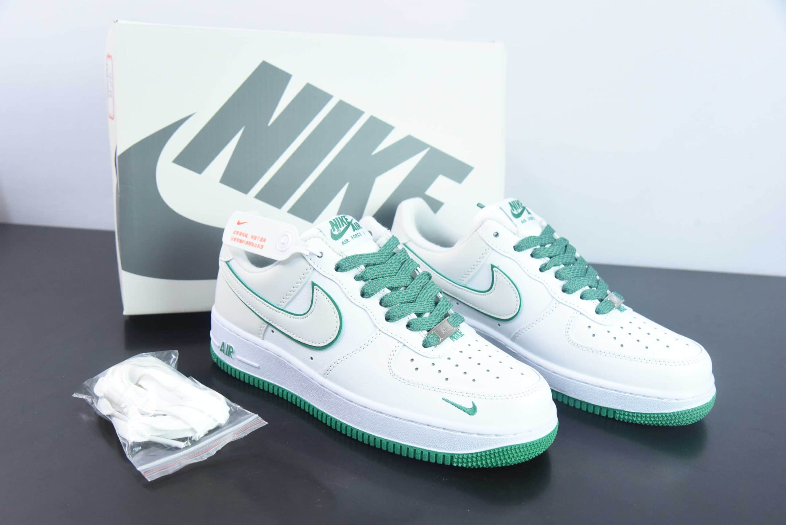 耐克Nike Air Force 1 Low 07 白绿空军一号低帮百搭休闲运动板鞋纯原版本 货号: YZ8115-001