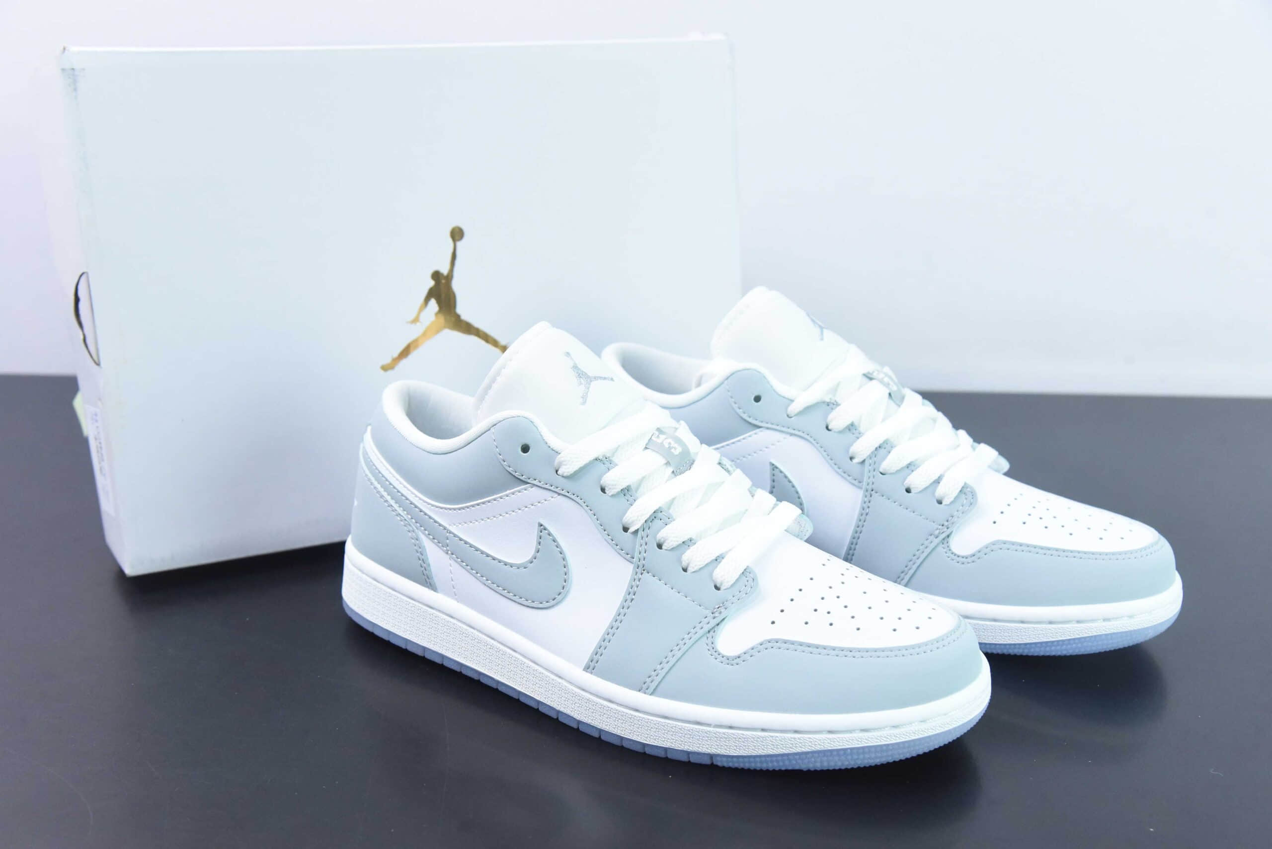 乔丹Air Jordan 1 Low AJ1狼灰低帮文化休闲运动板鞋纯原版本 货号：DC0774-105