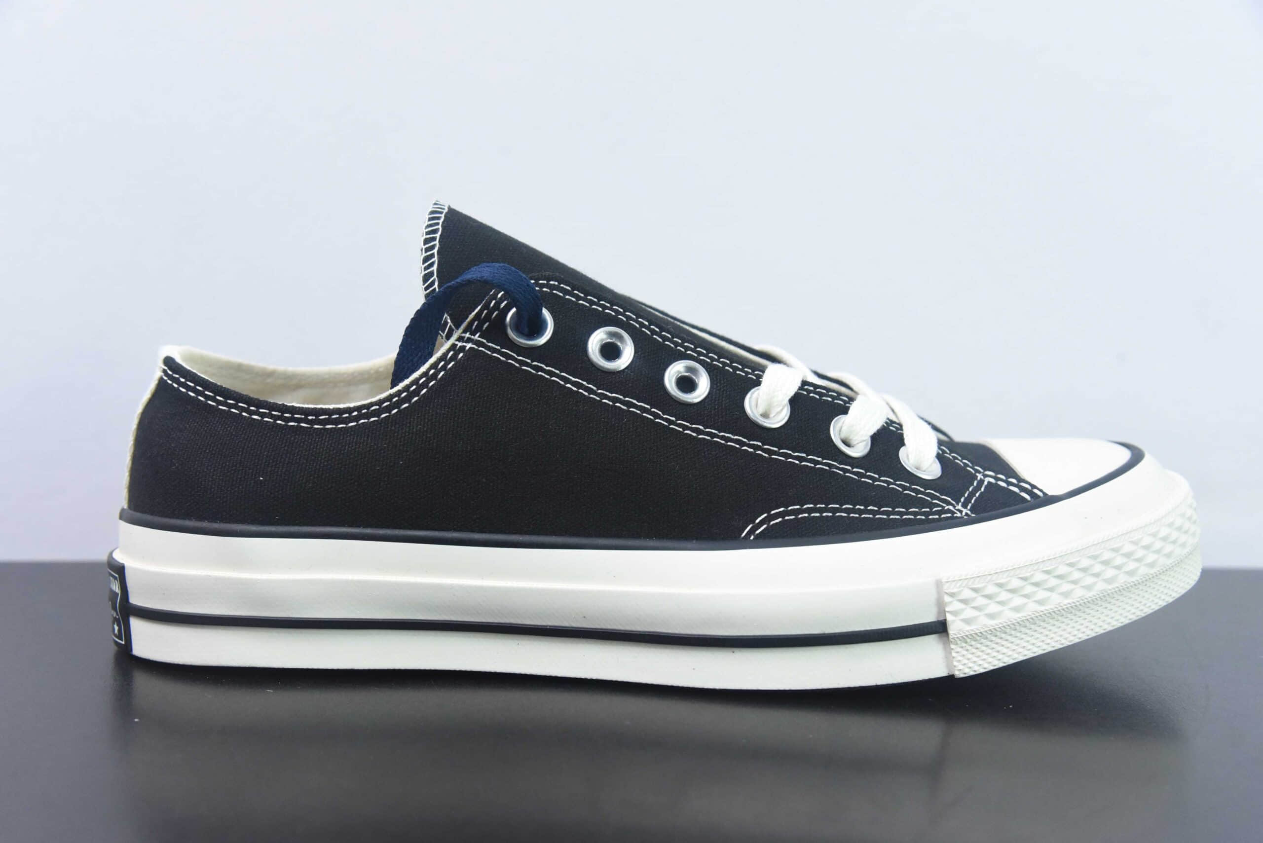 匡威Converse x N.Hollywood x 野口强三方联名低帮纯黑休闲帆布鞋纯原版本 货号：1AD661 