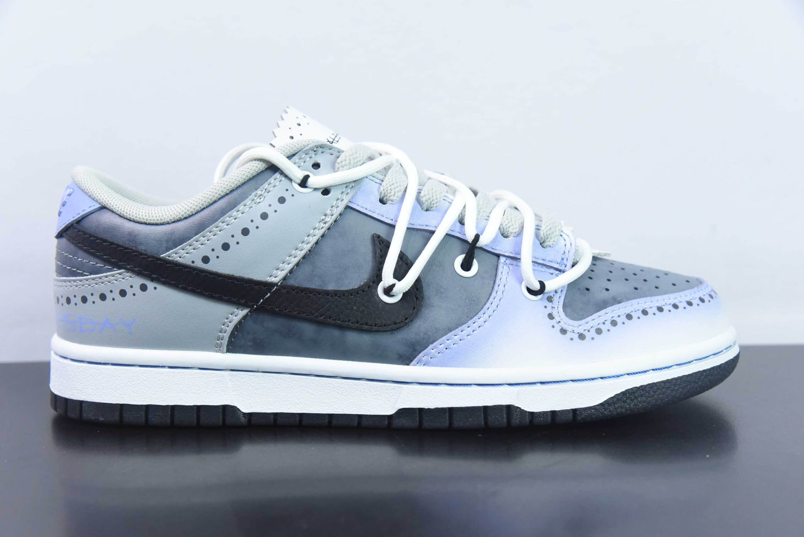 耐克Nike Dunk Low Fzbb 小雏菊情人节礼盒泼墨扎染单身贵族 SB绑带低帮休闲板鞋纯原版本 货号： DD3363-002