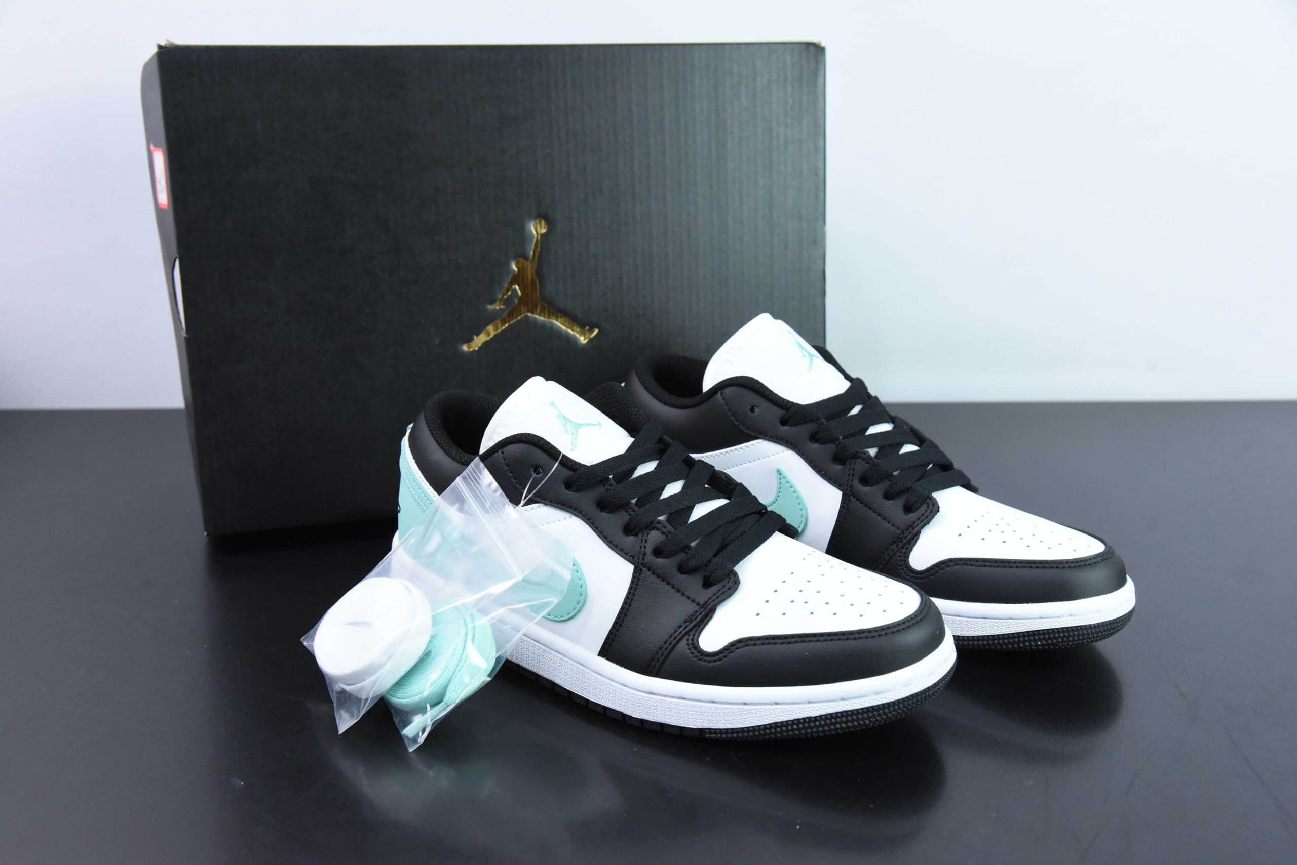 乔丹Air Jordan 1 Low GSWhiteBlackPinkAJ1薄荷黑绿低帮经典复古文化休闲运动篮球鞋纯原版本 货号：553558-131