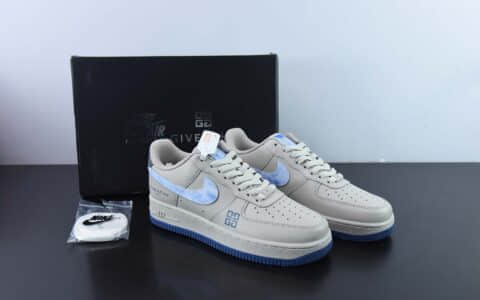 耐克Nike Air Force 1 ’07 Low 纪梵希联名星际灰空军一号低帮休闲板鞋纯原版本 货号：845053-208