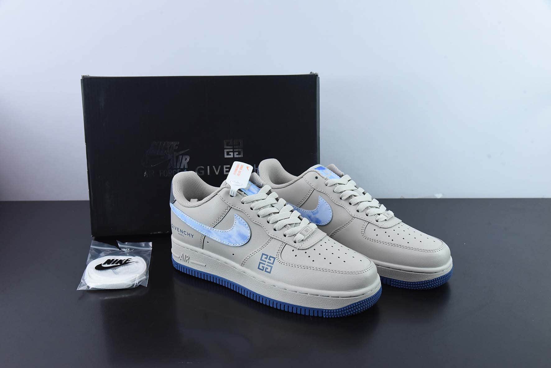 耐克Nike Air Force 1 '07 Low 纪梵希联名星际灰空军一号低帮休闲板鞋纯原版本 货号:845053-208