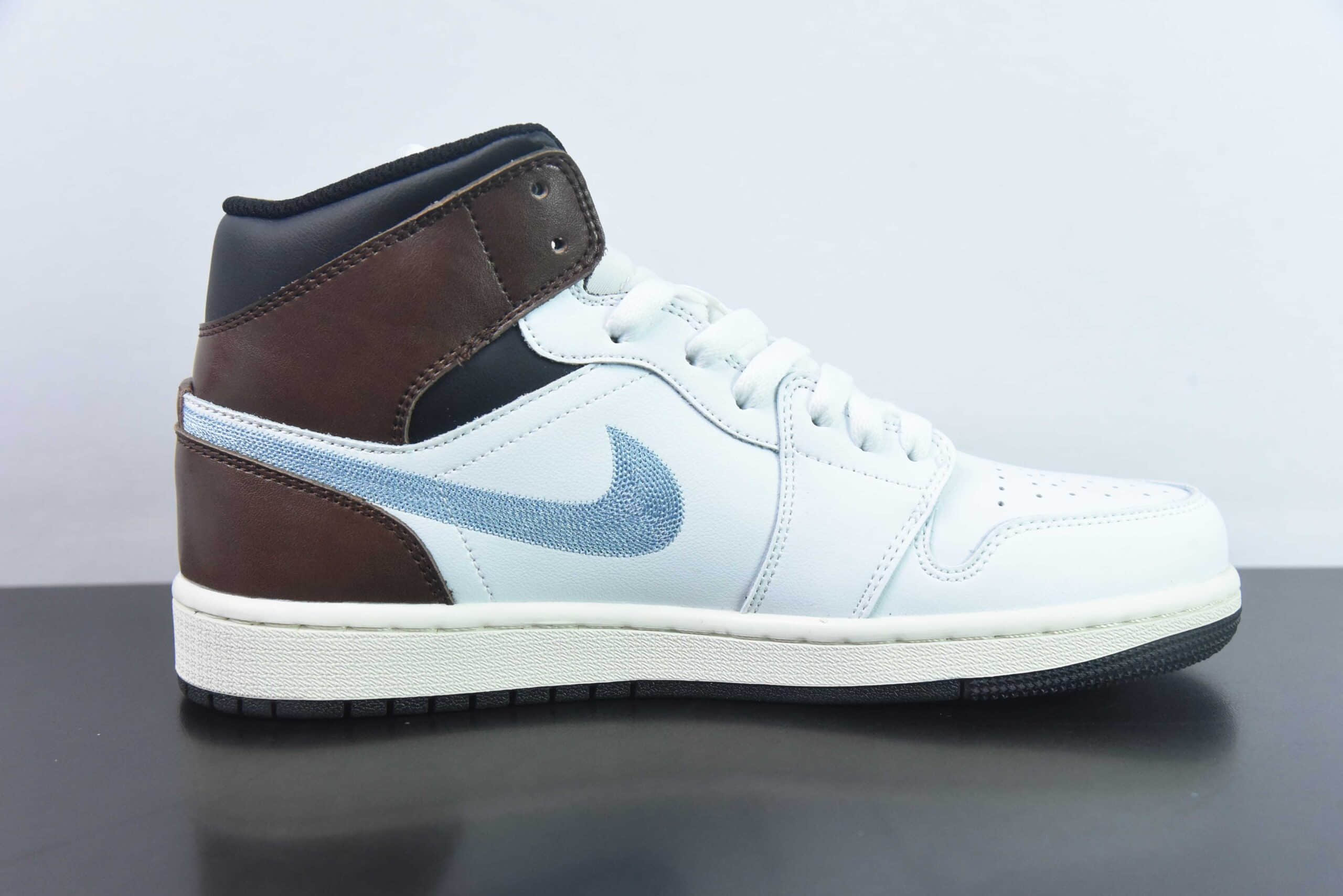 乔丹Air Jordan AJ1 Mid AJ1白棕中帮男子文化篮球鞋纯原版本 货号:FQ8162-142