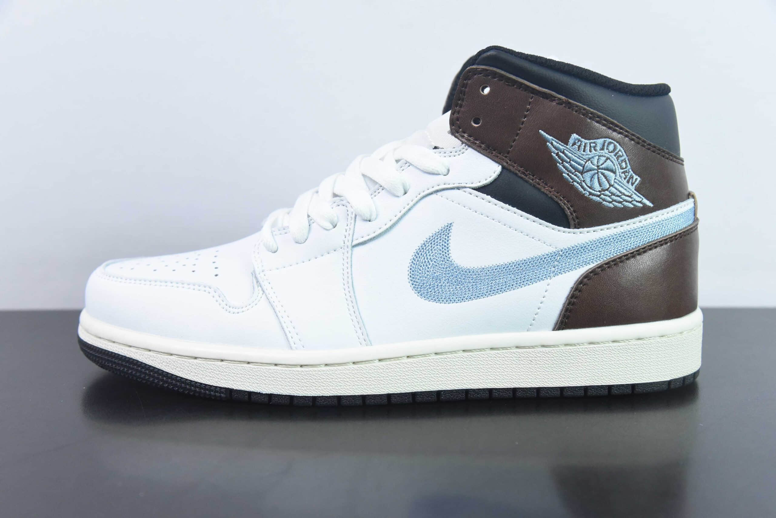 乔丹Air Jordan AJ1 Mid AJ1白棕中帮男子文化篮球鞋纯原版本 货号:FQ8162-142