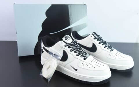 耐克Nike Fat Joe x Nike Air Force 1 Low”Terror Squad“拼接米白黑TS刺绣空军一号经典低帮百搭休闲运动板鞋纯原版本 货号：PF9055-754