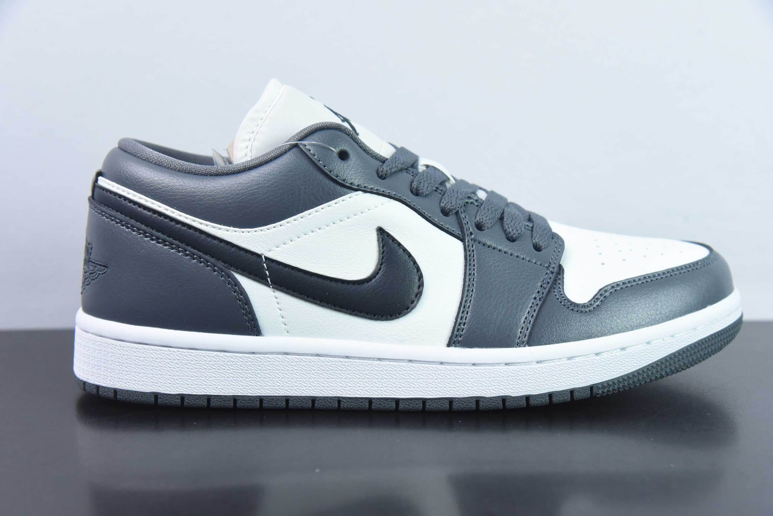 乔丹Air Jordan 1 Low Dark Grey AJ1深灰白低帮文化休闲板鞋纯原版本 货号:DC0774-102