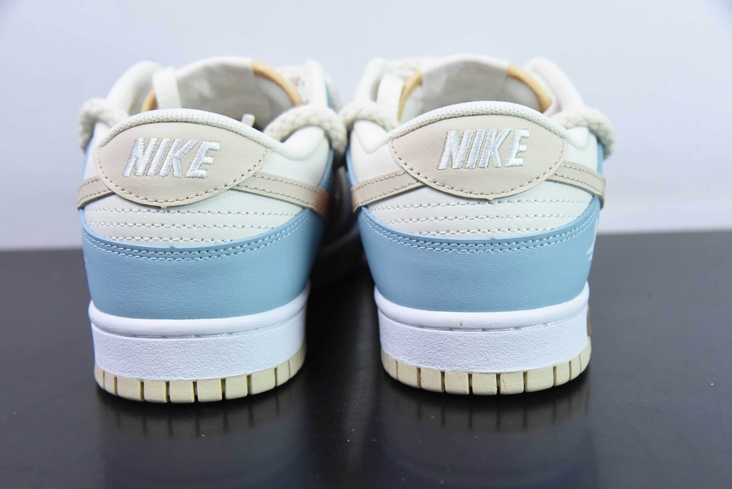 耐克Nike Dunk Low 复古海岸蓝白棕街头经典百搭 SB绑带低帮休闲板鞋纯原版本 货号:DV0831-003