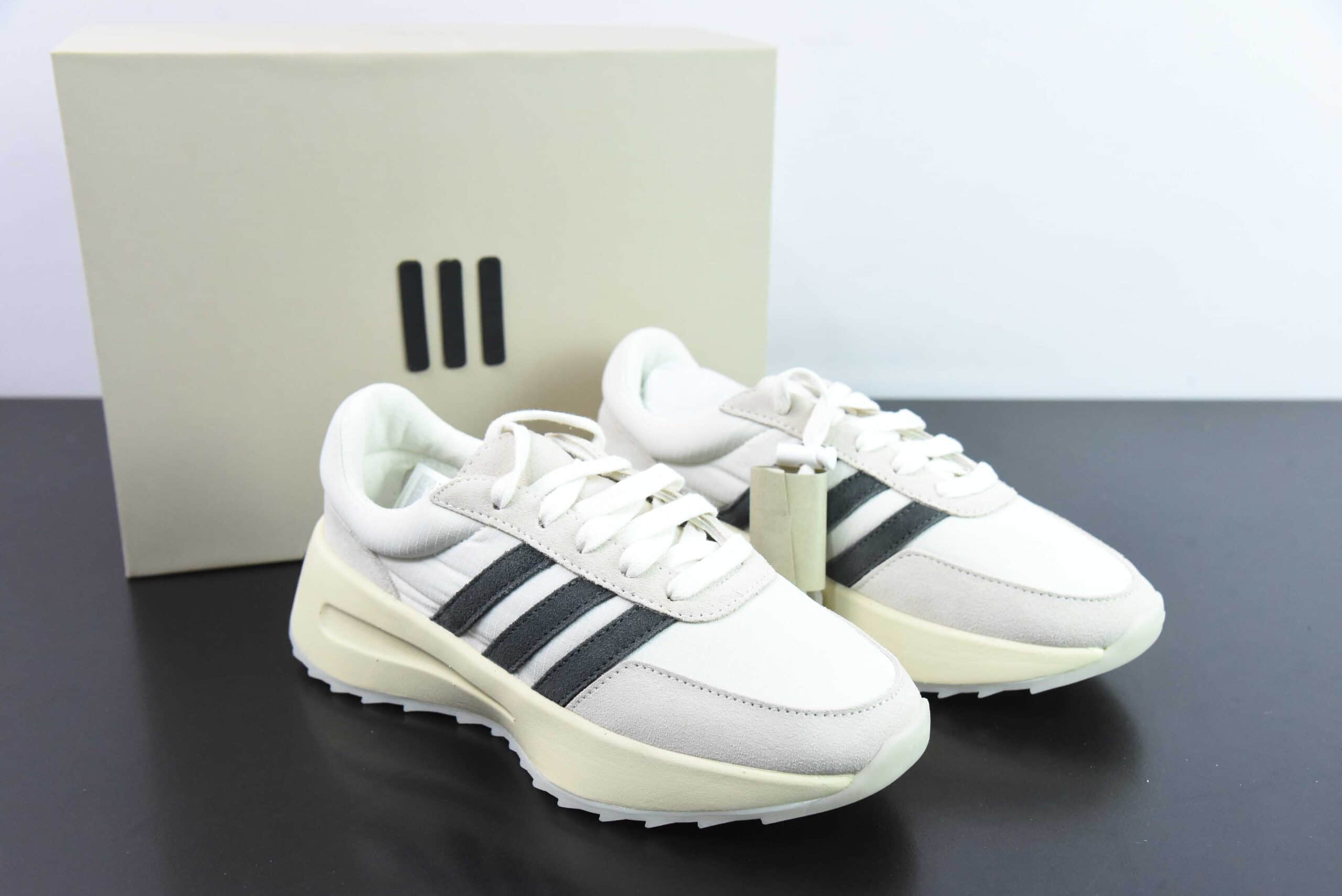 阿迪达斯Adidas Fear Of God x AD Athletics Runner Los Angeles FOG联名灰黑低帮增高系带百搭休闲运动慢跑鞋纯原版本 货号:IH2276