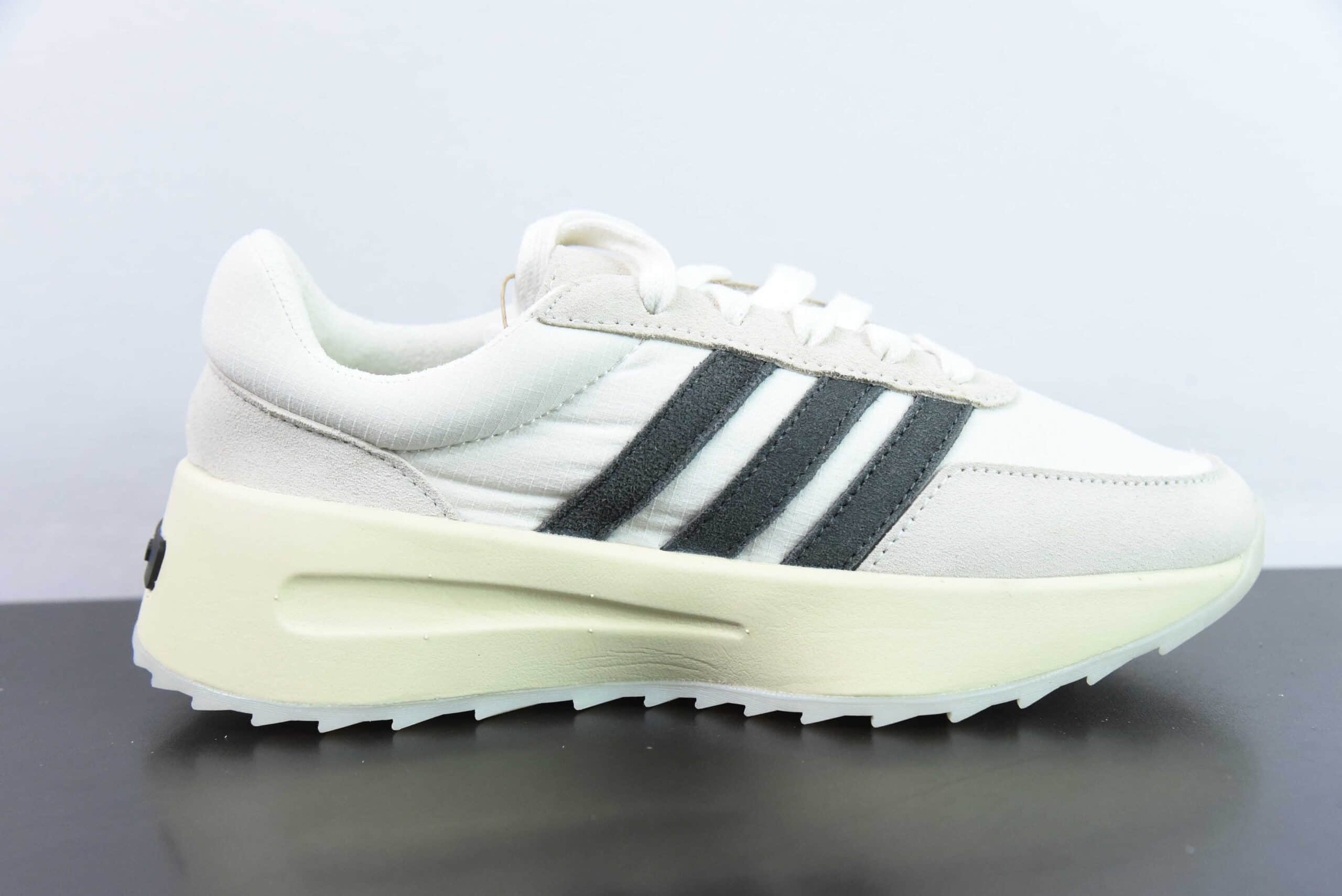 阿迪达斯Adidas Fear Of God x AD Athletics Runner Los Angeles FOG联名灰黑低帮增高系带百搭休闲运动慢跑鞋纯原版本 货号:IH2276