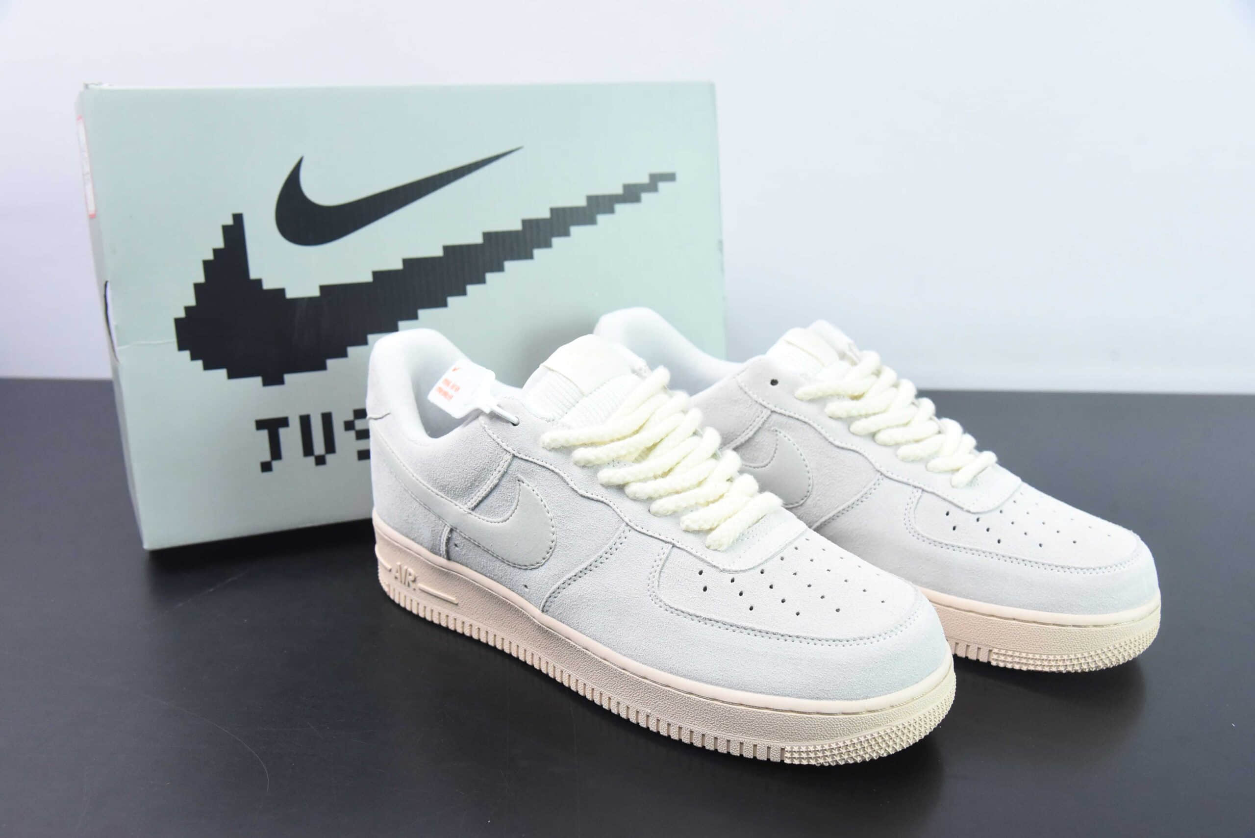 耐克Nike Air Force 1'07 Low 白巧克力麻绳藕粉空军一号低帮休闲板鞋纯原版本 货号：DO6730-100 