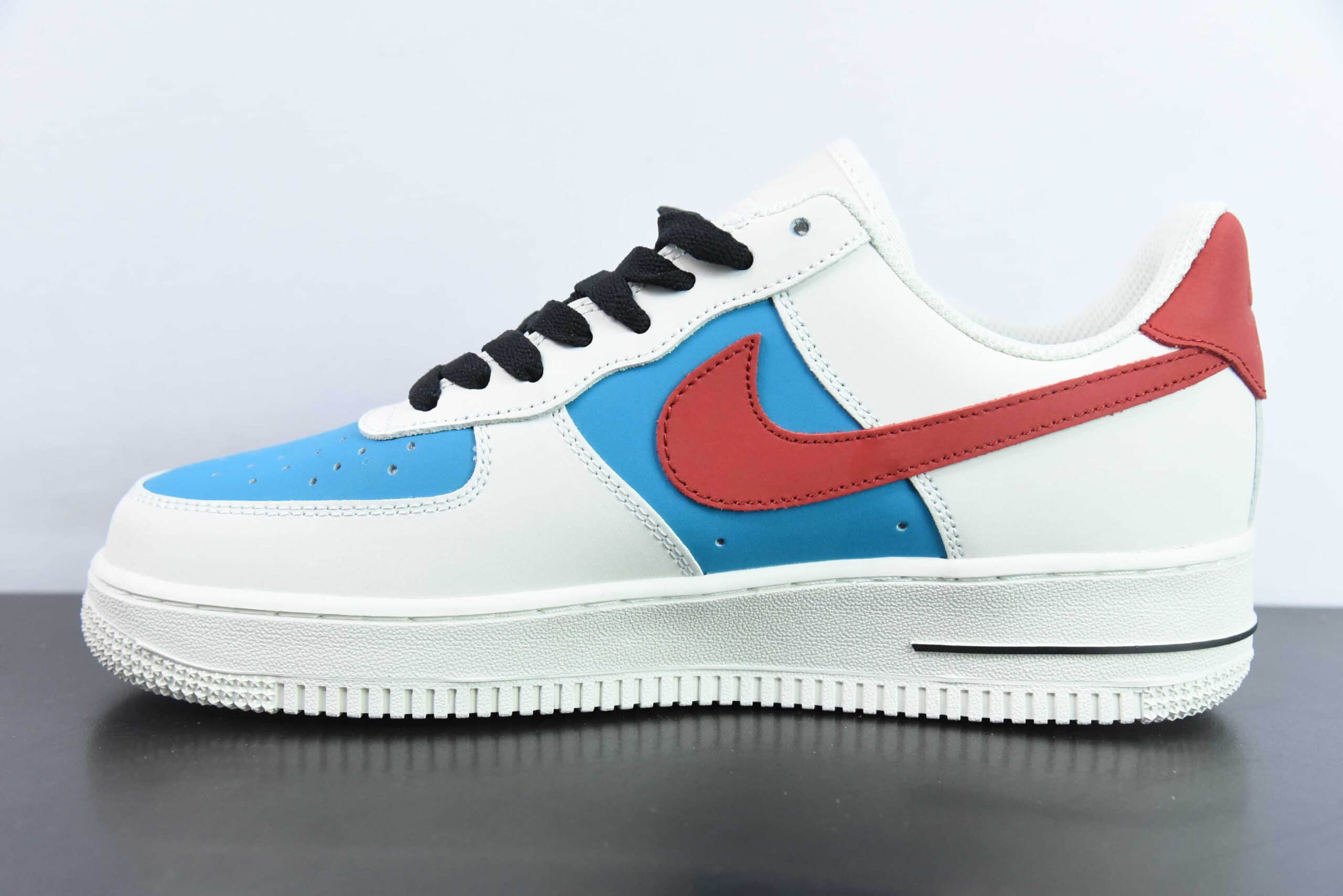 耐克Nike Air Force 1'07 Low 白蓝红星星空军一号低帮休闲板鞋纯原版本 货号：DM0211-002