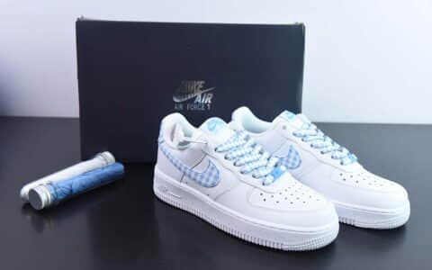 耐克Nike Air Force 1’07 Low 格子布空军一号低帮休闲板鞋纯原版本 货号：DZ2784-100