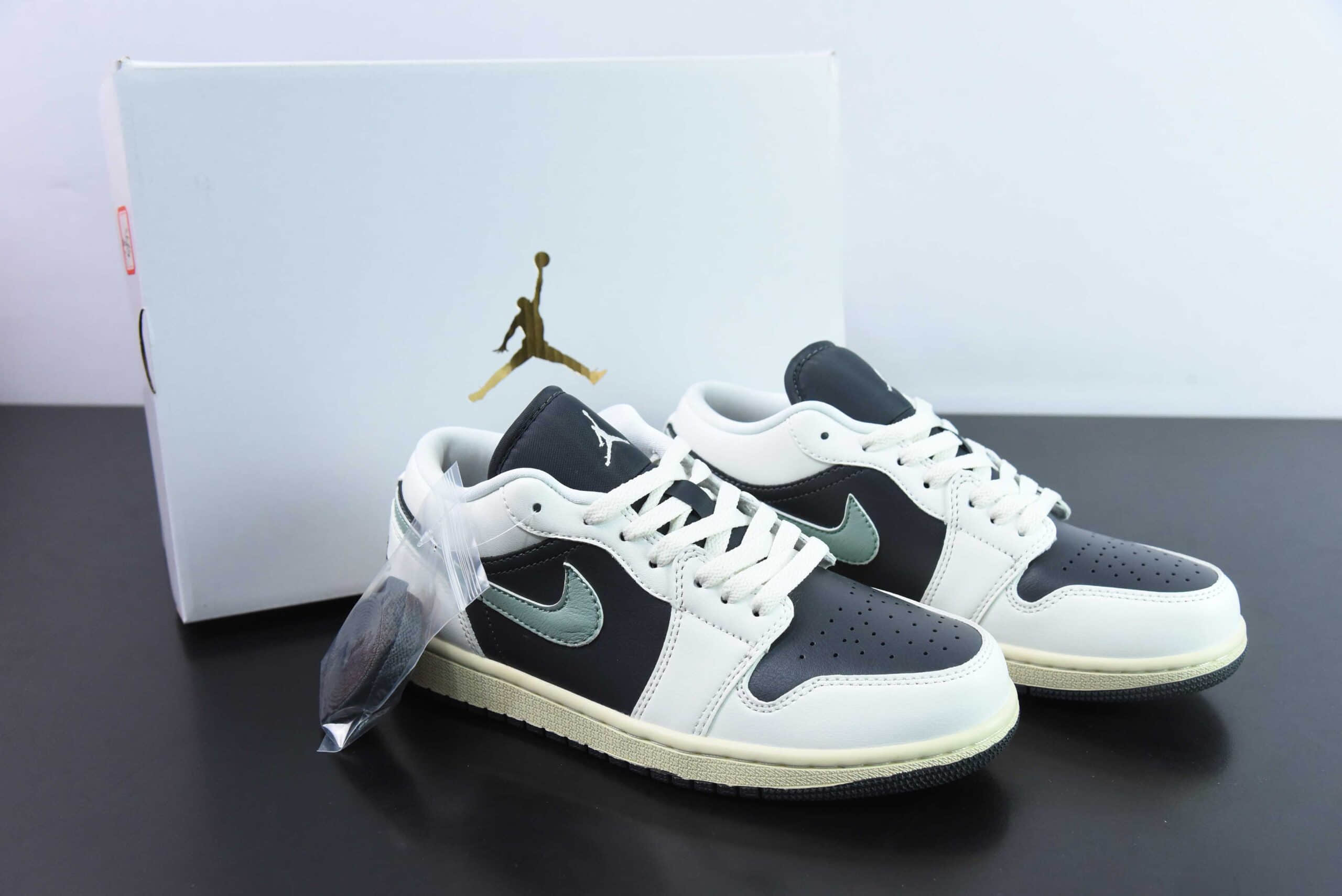 乔丹Air Jordan 1 Low Team Gold AJ1橄榄黑绿低帮文化休闲板鞋纯原版本 货号：DC0774-001