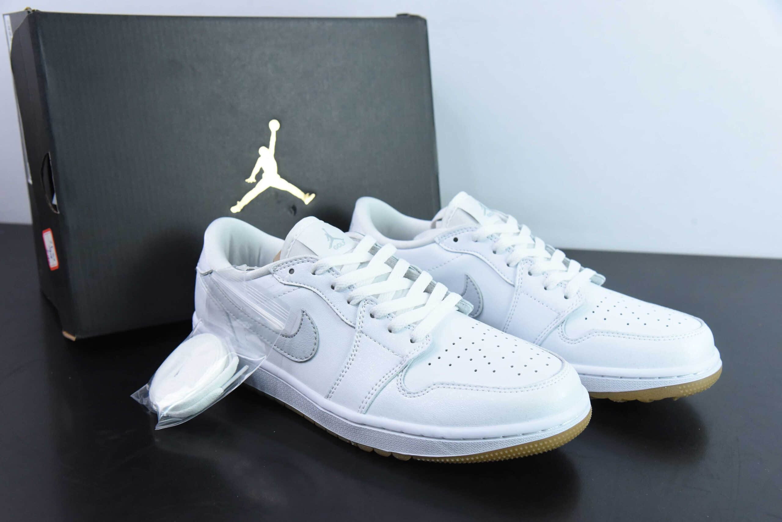 乔丹Air Jordan 1 Low Golf AJ1全新高尔夫版生胶白低帮文化篮球鞋纯原版本 货号:DD9315-111