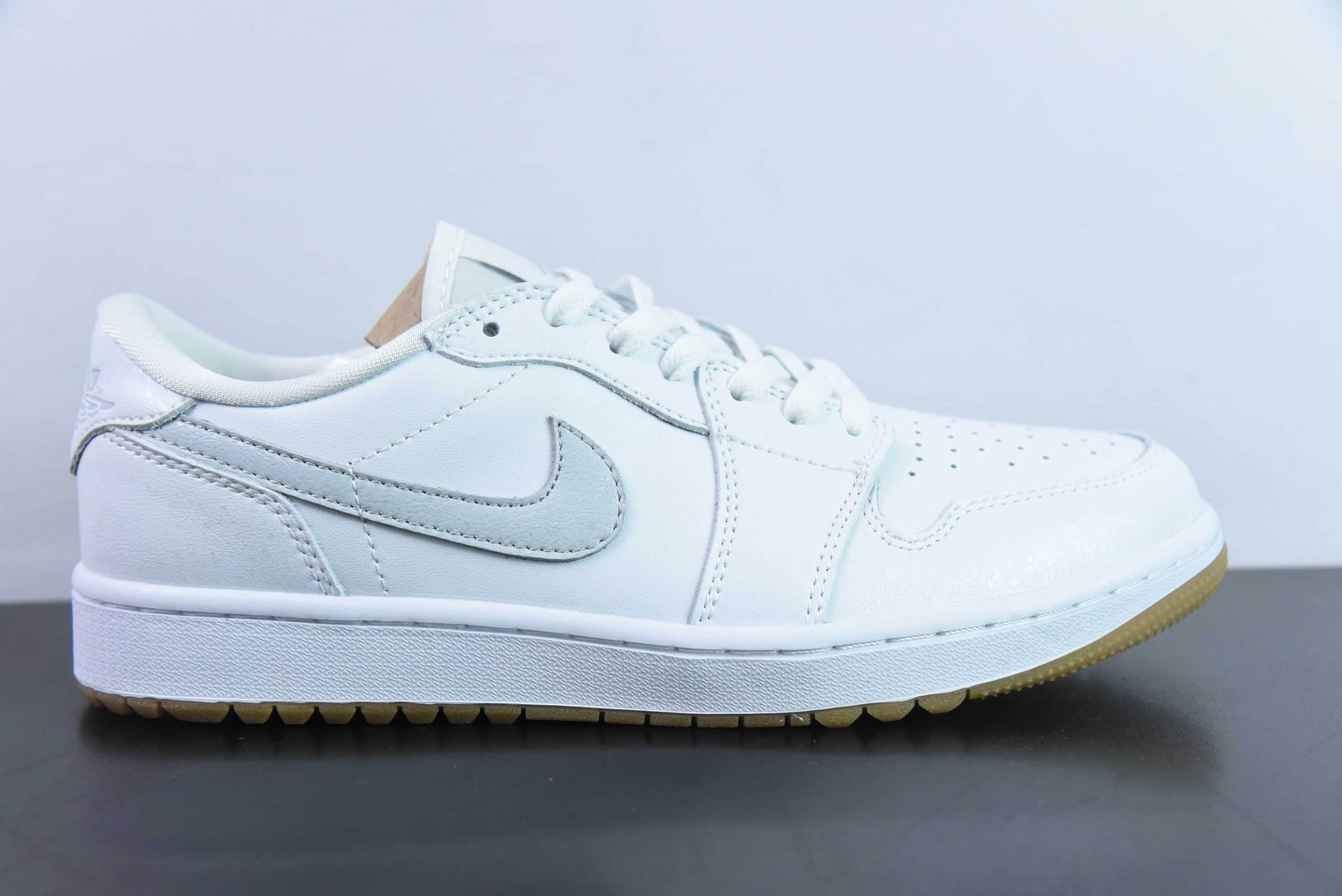 乔丹Air Jordan 1 Low Golf AJ1全新高尔夫版生胶白低帮文化篮球鞋纯原版本 货号:DD9315-111