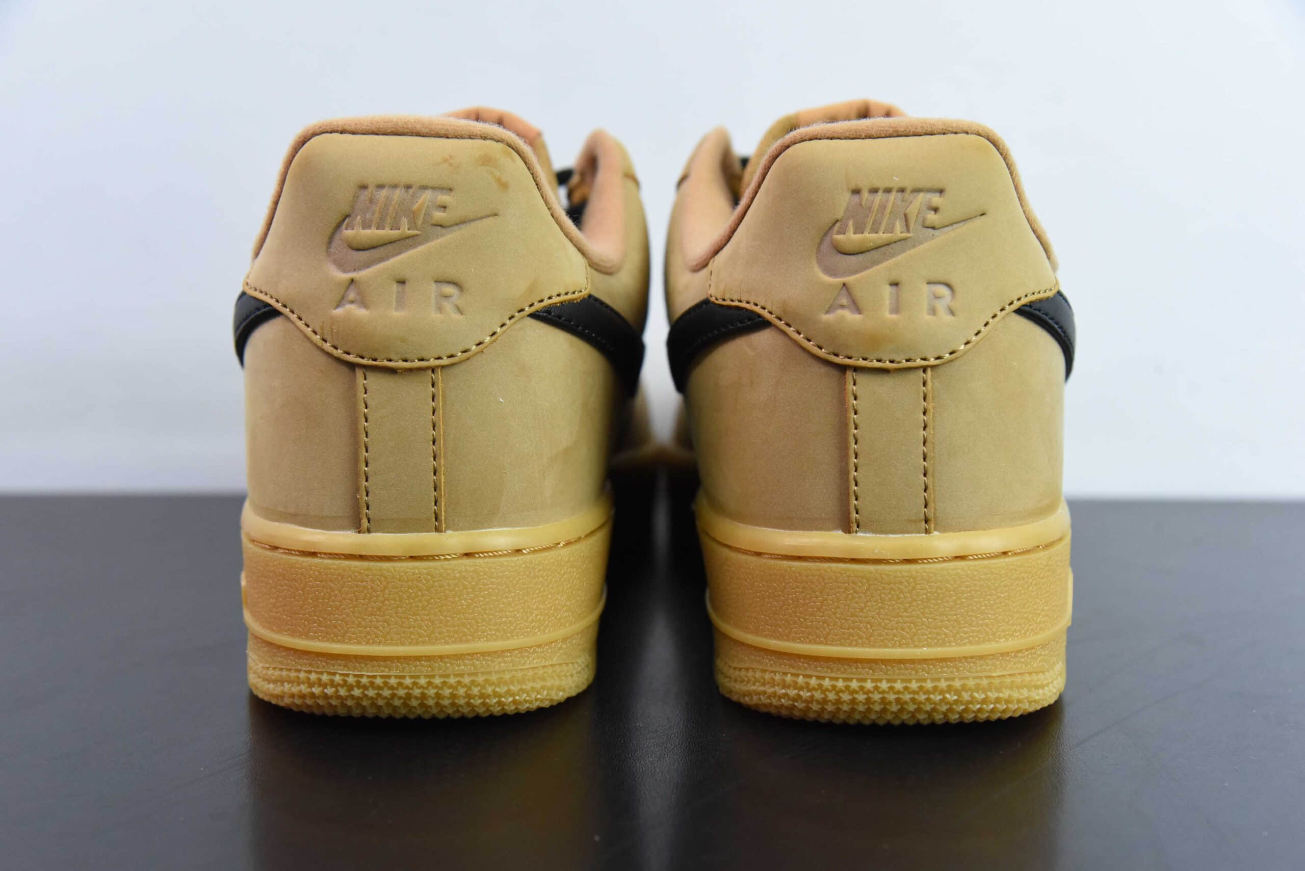 耐克Nike Air Force 1'07 Low 麦色黑勾子空军一号低帮板鞋纯原版本 货号:FZ7372-200