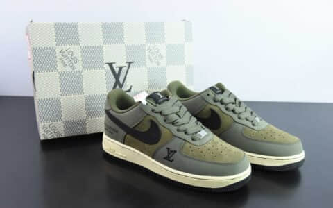 耐克NIke Air Force 1 ’07 Low LV联名军绿空军一号低帮休闲板鞋纯原版本 货号：BA8806-223