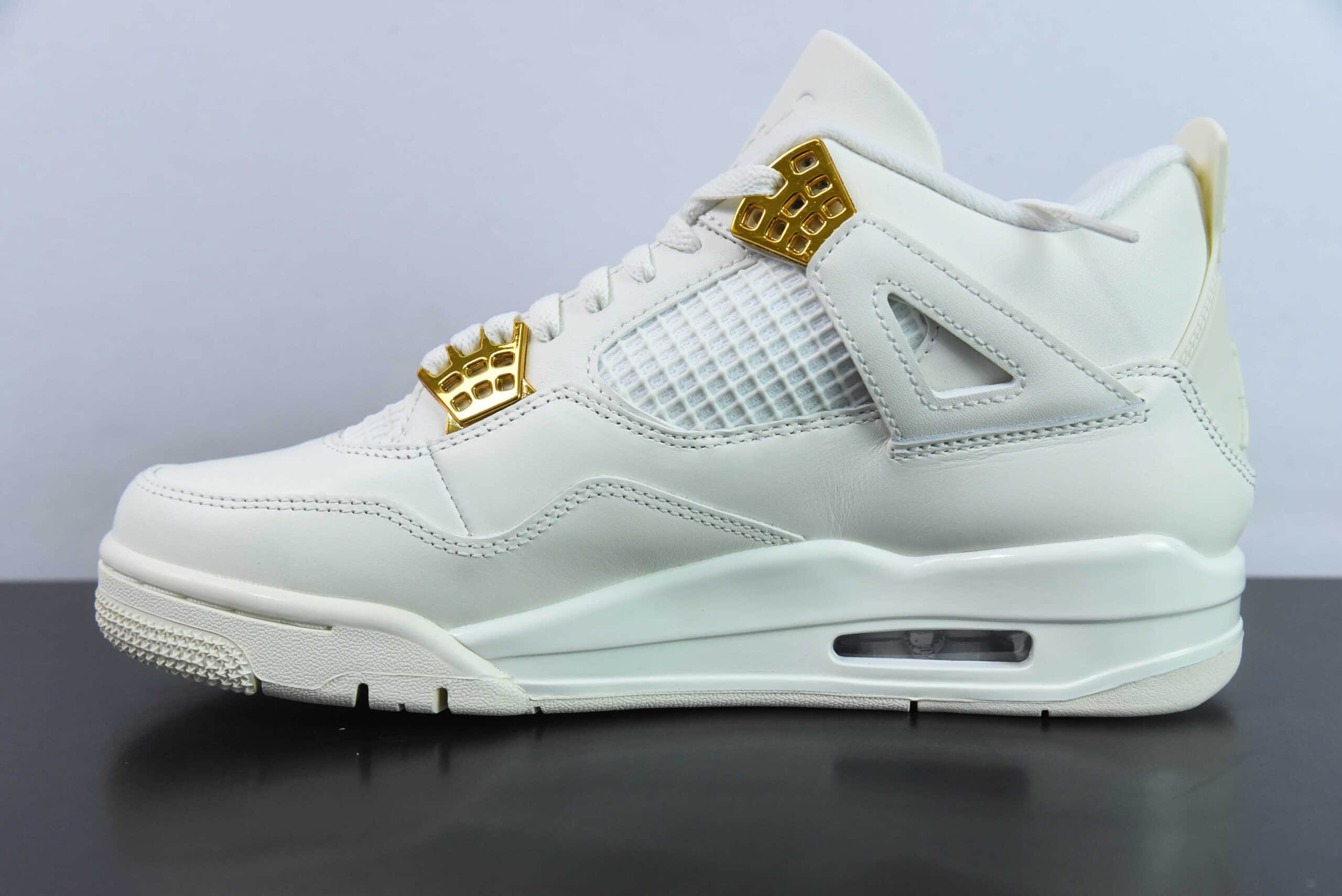 乔丹Air Jordan AJ4 Retro 盐白金扣男子文化篮球鞋纯原版本 货号：AQ9129-170