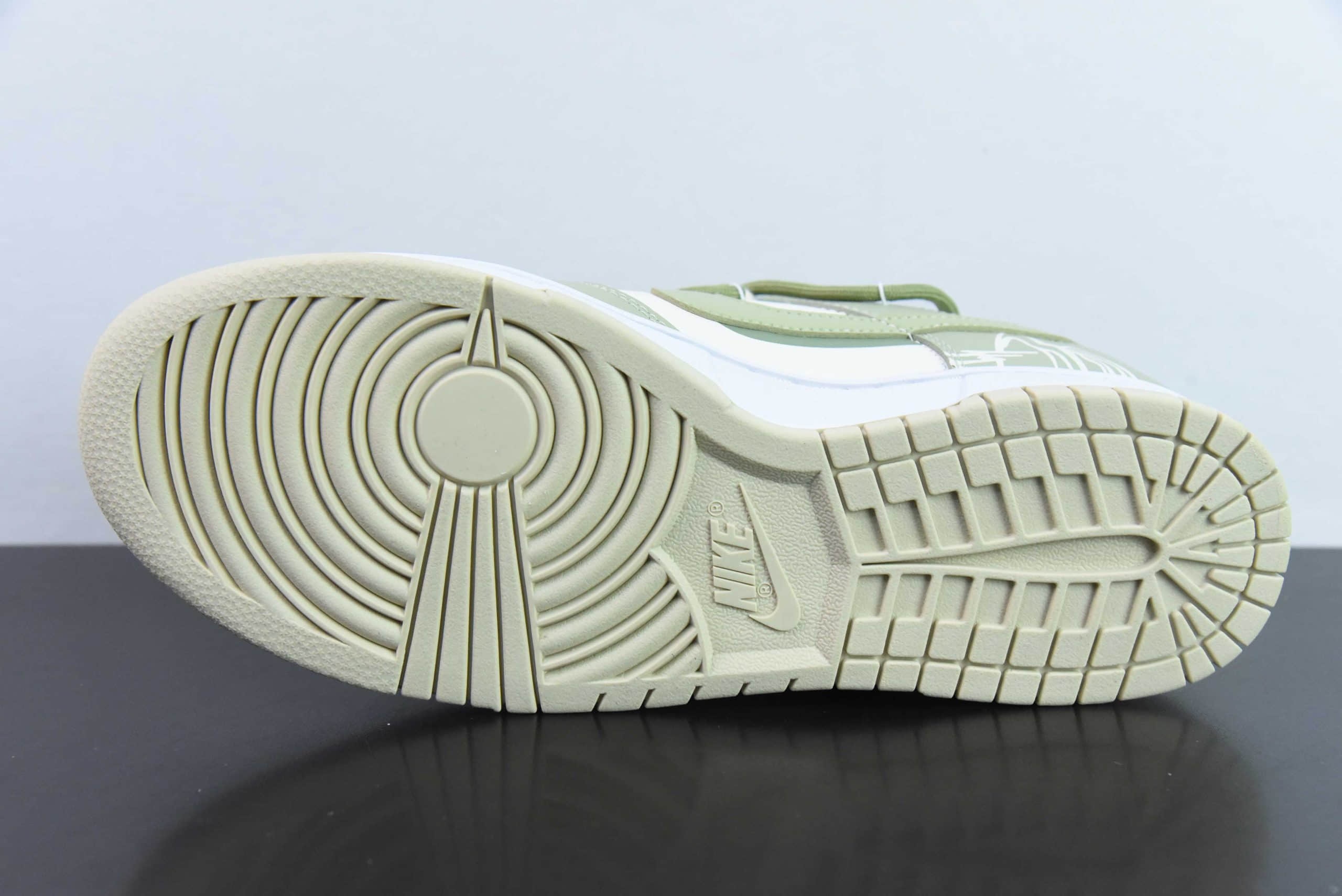 耐克Nike SB Dunk Low 国风宫廷龙井茶SB低帮休闲滑板鞋纯原版本 货号:DV0831-003