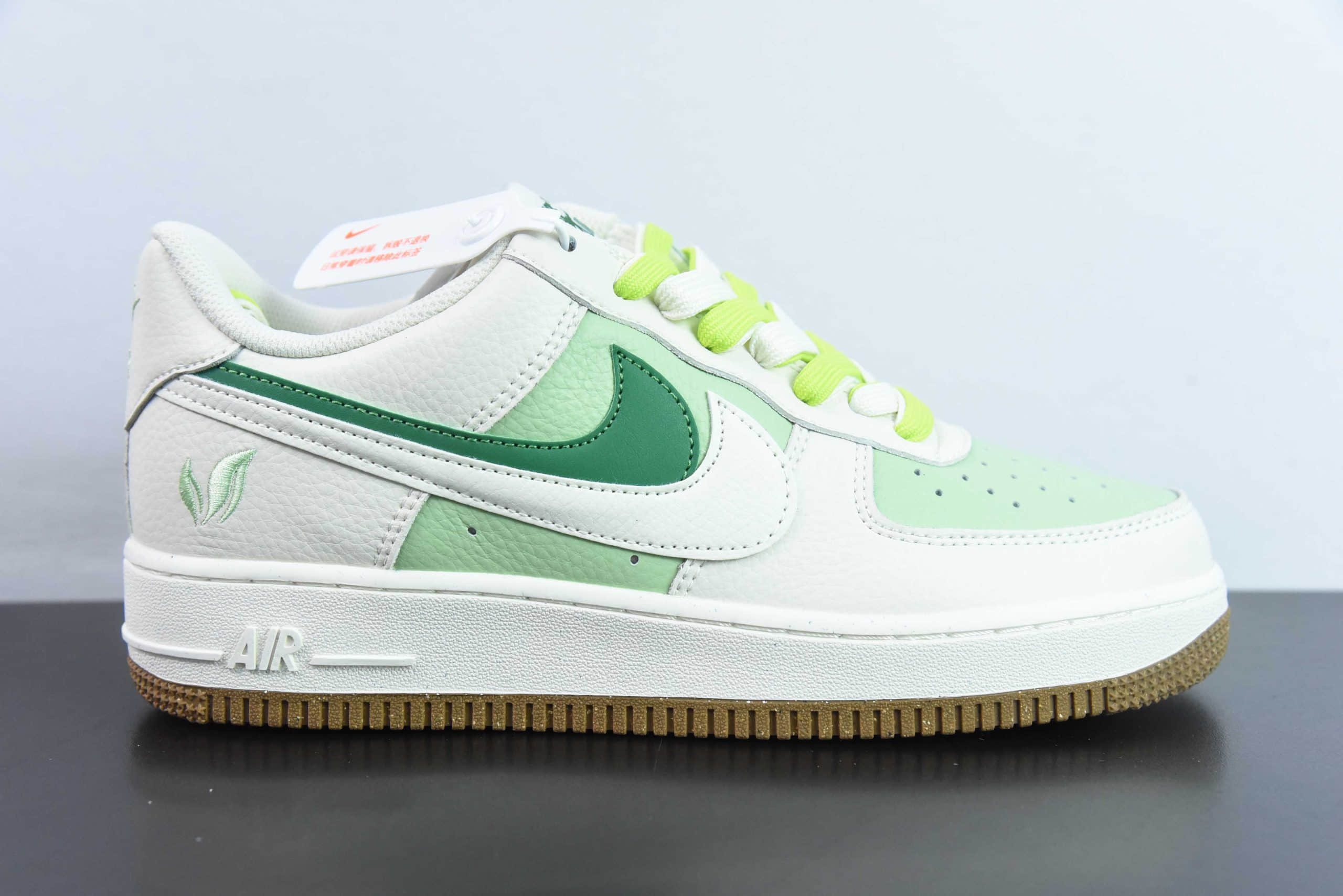 耐克Nike Air Force 1'07 Low 灰绿绿野仙踪双勾空军一号低帮休闲板鞋纯原版本 货号：CC2569-055