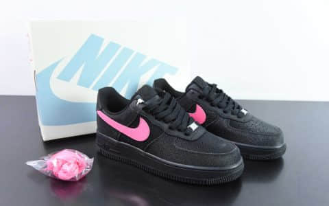 耐克Nike Air Force 1’07 Low 黑色星空黑粉满天星空军一号低帮休闲板鞋纯原版本 货号：CW2288-015