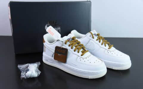 耐克Nike Air Force 1 Low 麻棕蓝红鸳鸯空军一号低帮运动休闲板鞋纯原版本 货号：HF5716-111