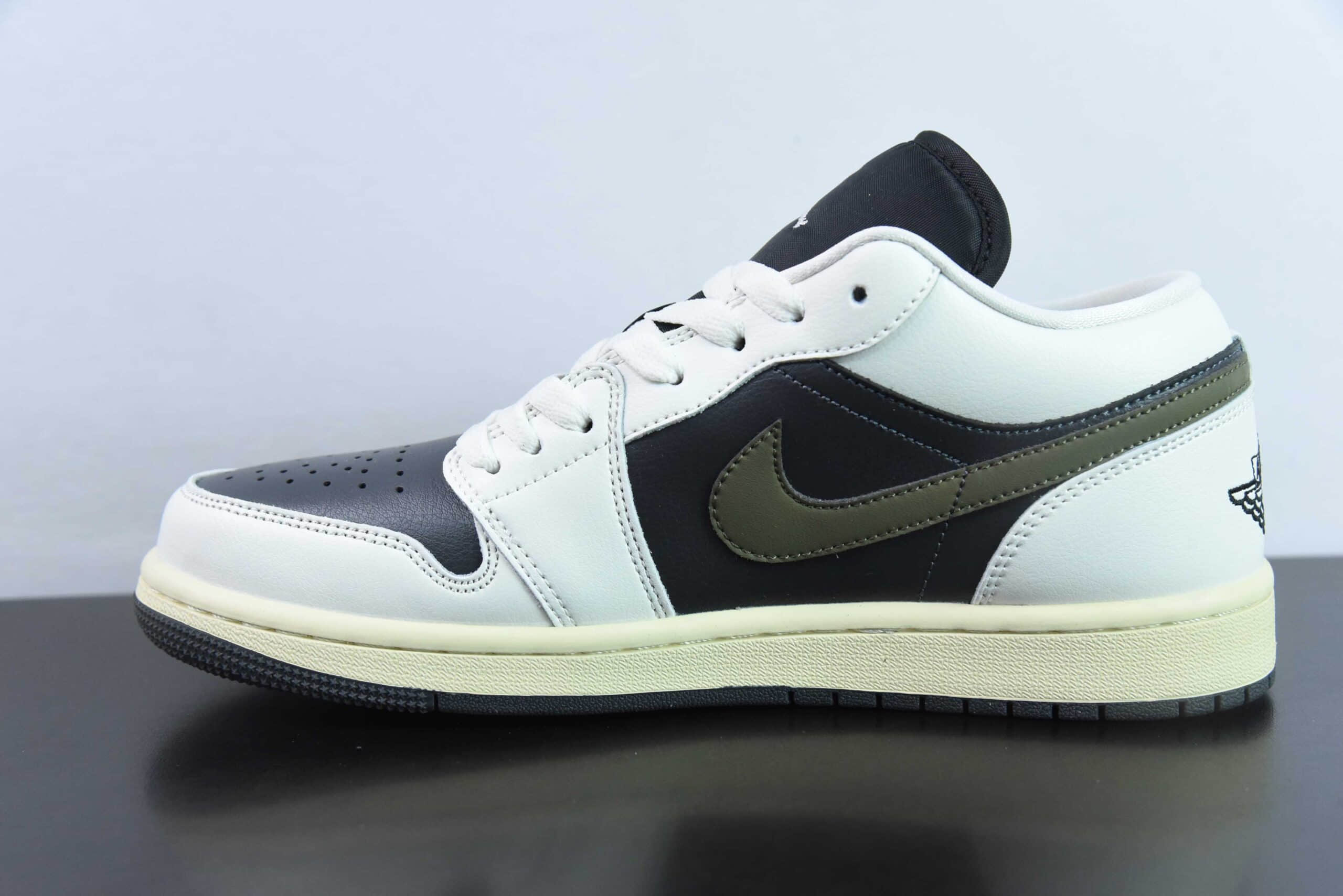 乔丹Air Jordan 1 Low 橄榄反转脚趾AJ1低帮休闲板鞋纯原版本 货号：DC0774-001