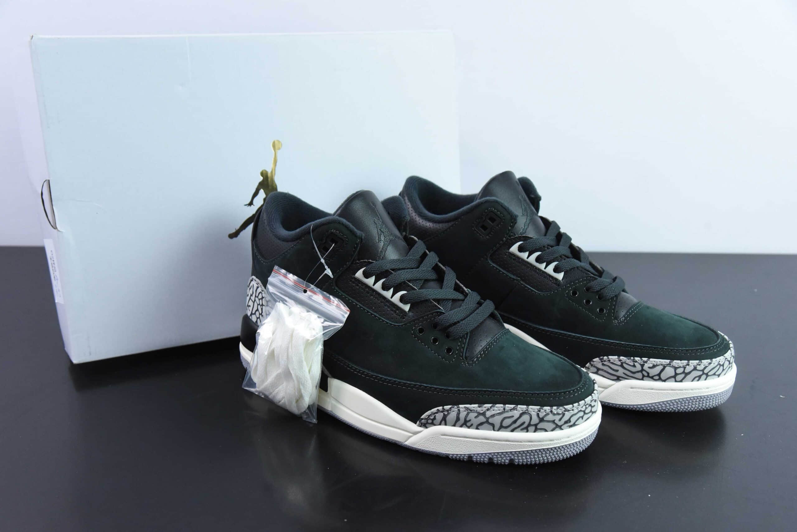 乔丹Air Jordan AJ3 Off Noir 奥利奥黑水泥2.0男子文化篮球鞋纯原版本 货号：CK9246-001 