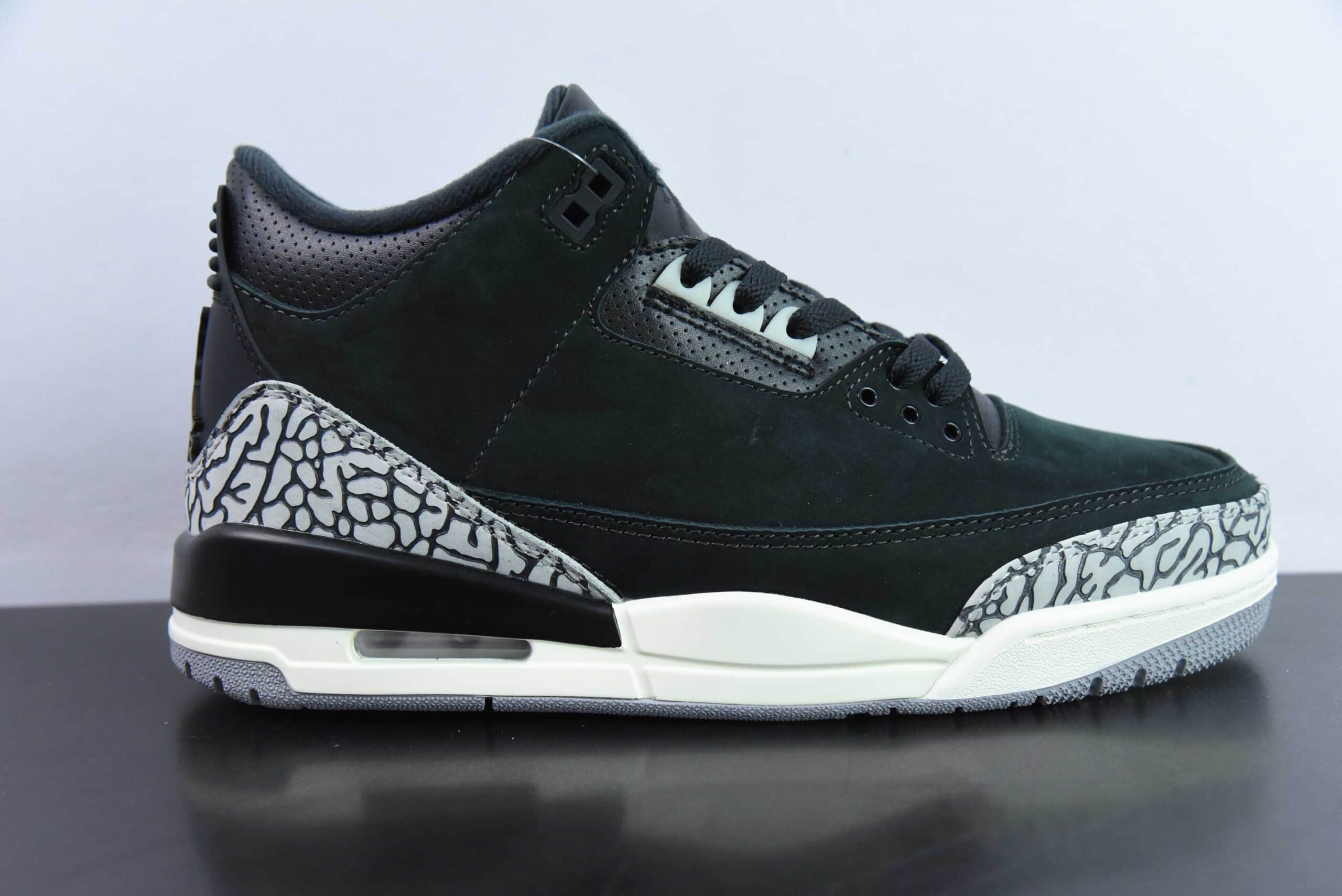 乔丹Air Jordan AJ3 Off Noir 奥利奥黑水泥2.0男子文化篮球鞋纯原版本 货号：CK9246-001 