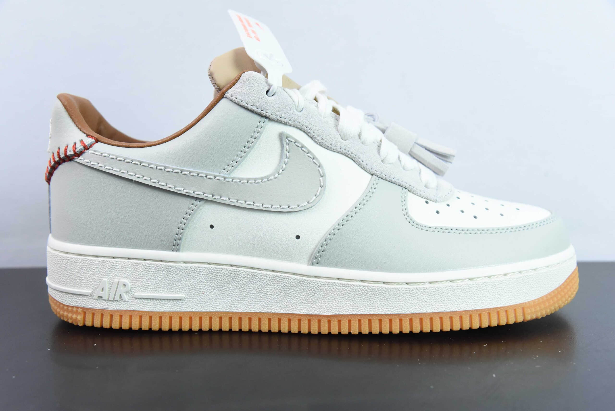 耐克Nike Air Force 1'07 Low 白灰棕空军一号低帮休闲板鞋纯原版本 货号:HF5697-001